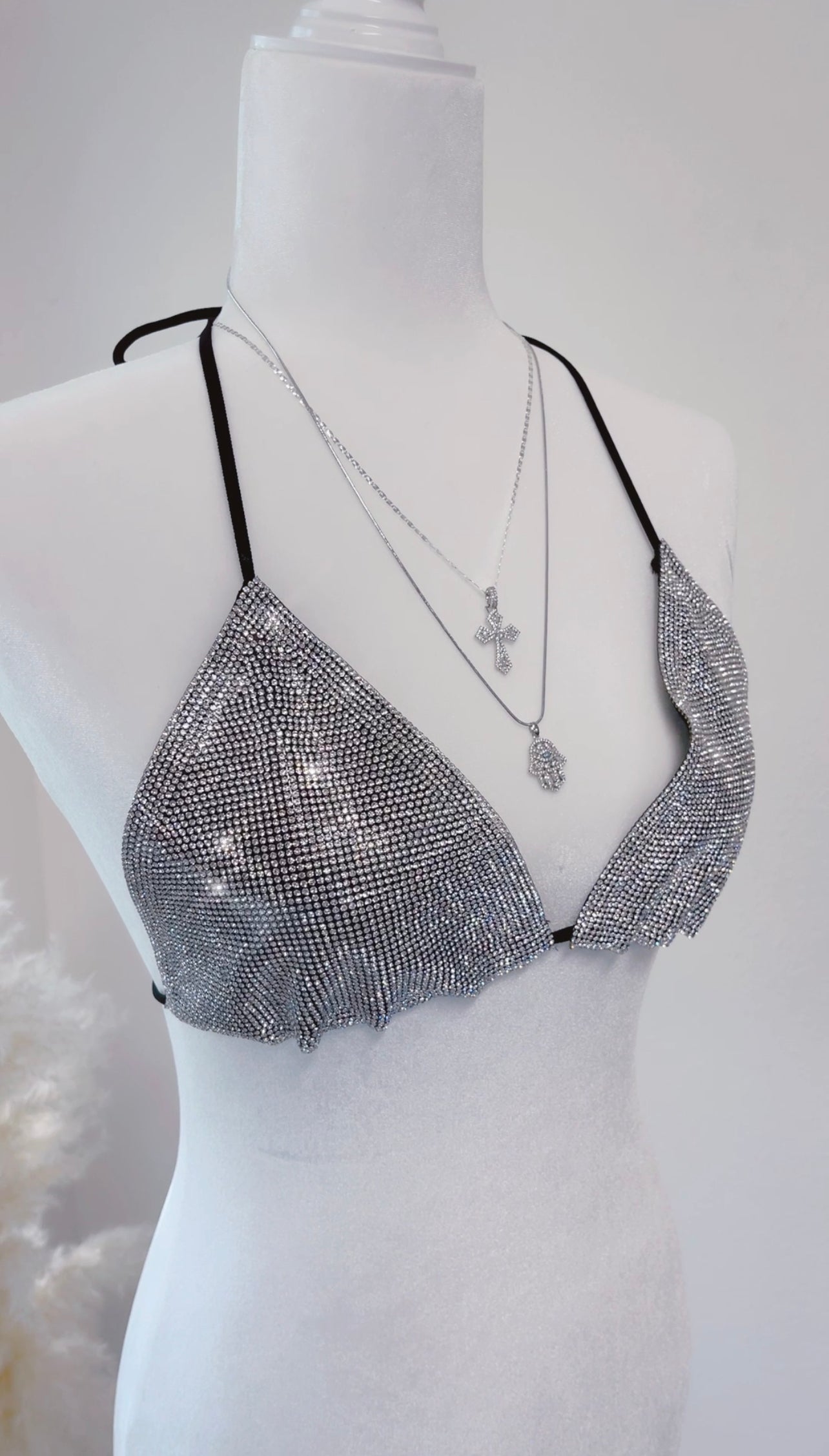 Rhinestone bikini top online