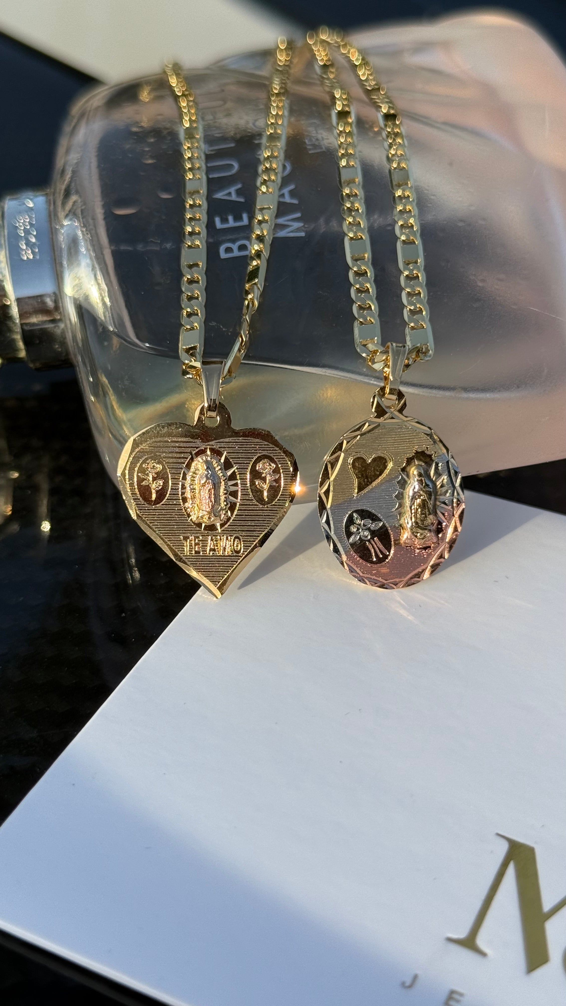 Gold Filled: Virgen de Guadalupe Necklace