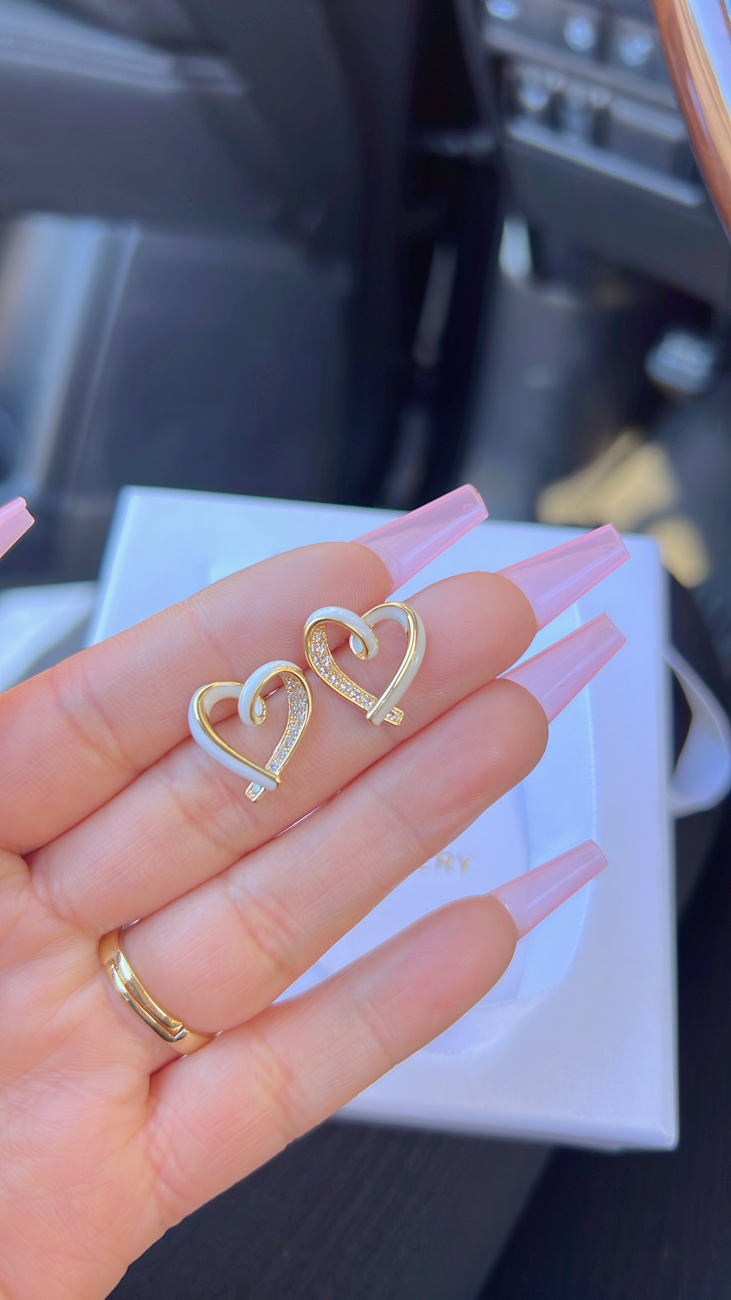 Classy Heart Earrings