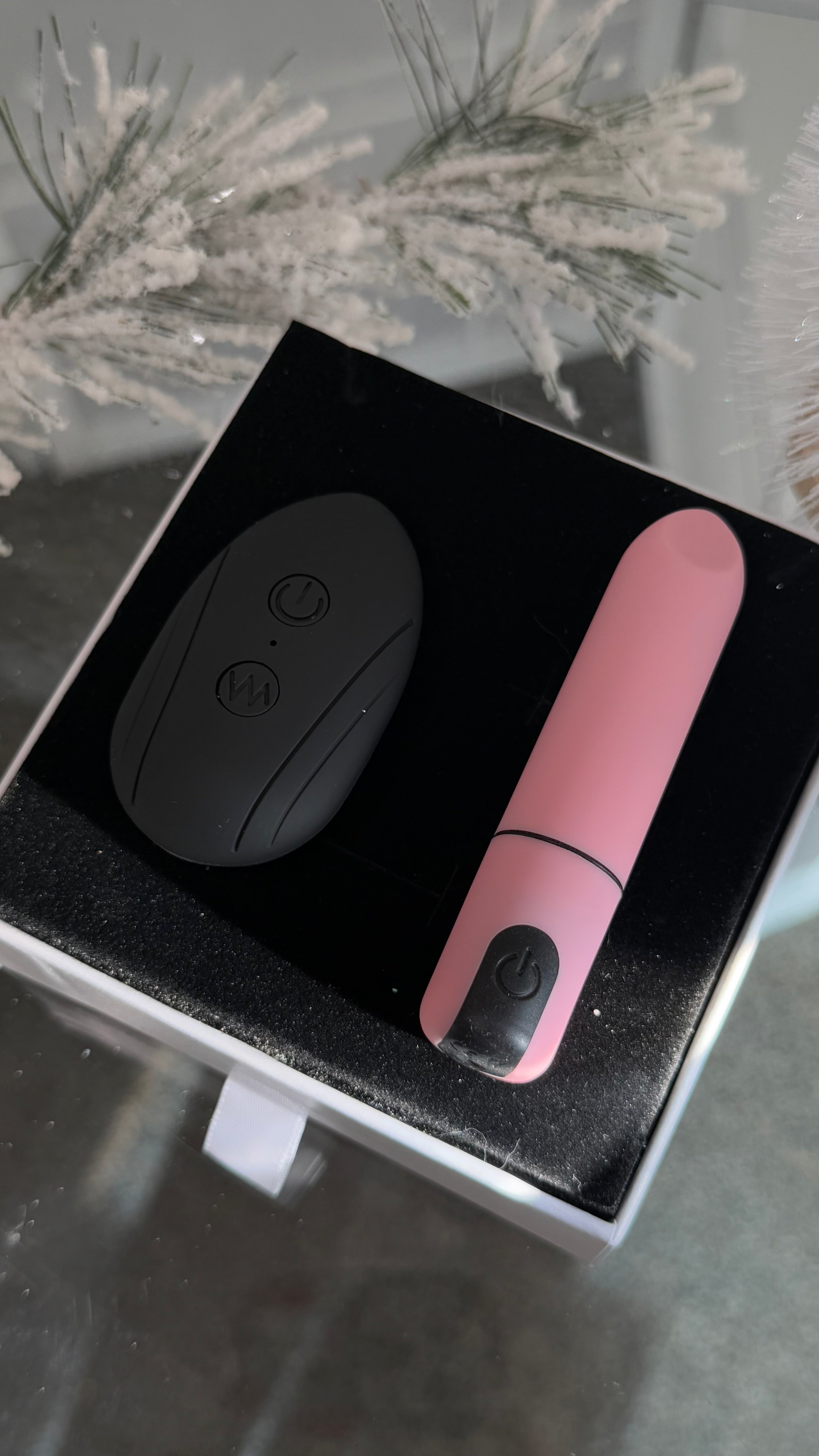 Cherry Pink Lipstick Vibrator + Remote Control