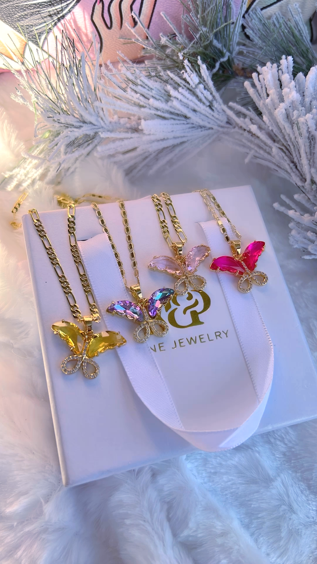 Barbie Faith Butterfly Necklace