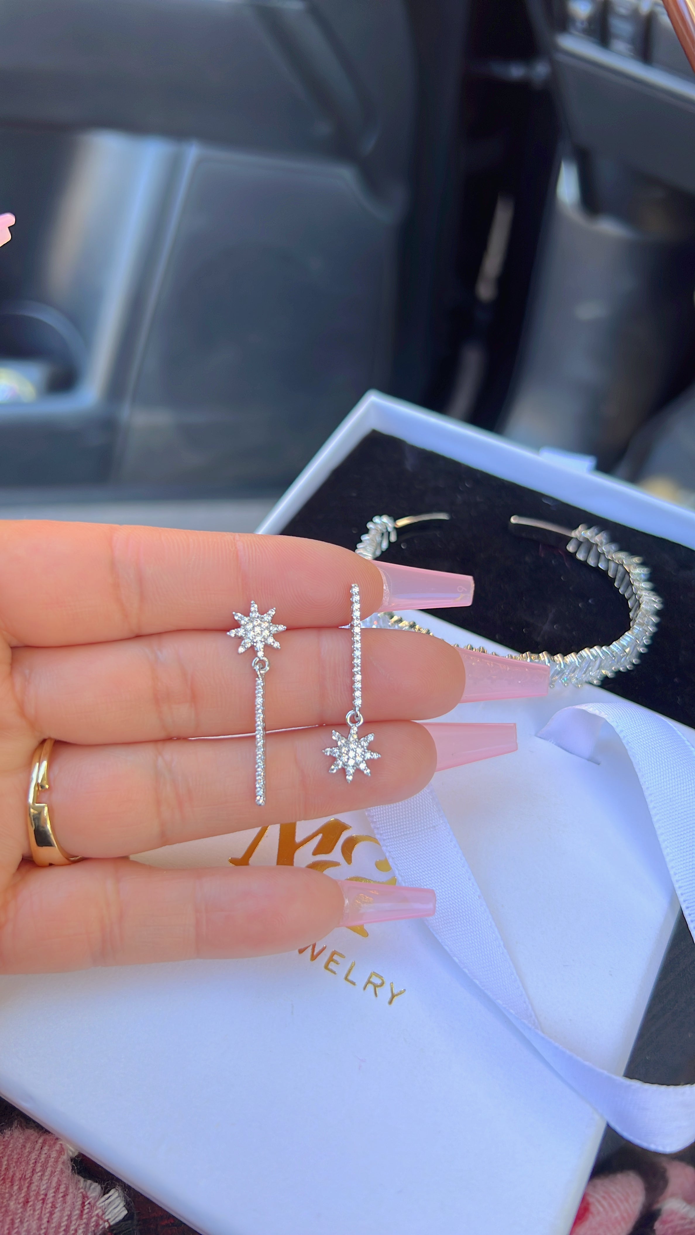 Silver Star Earrings