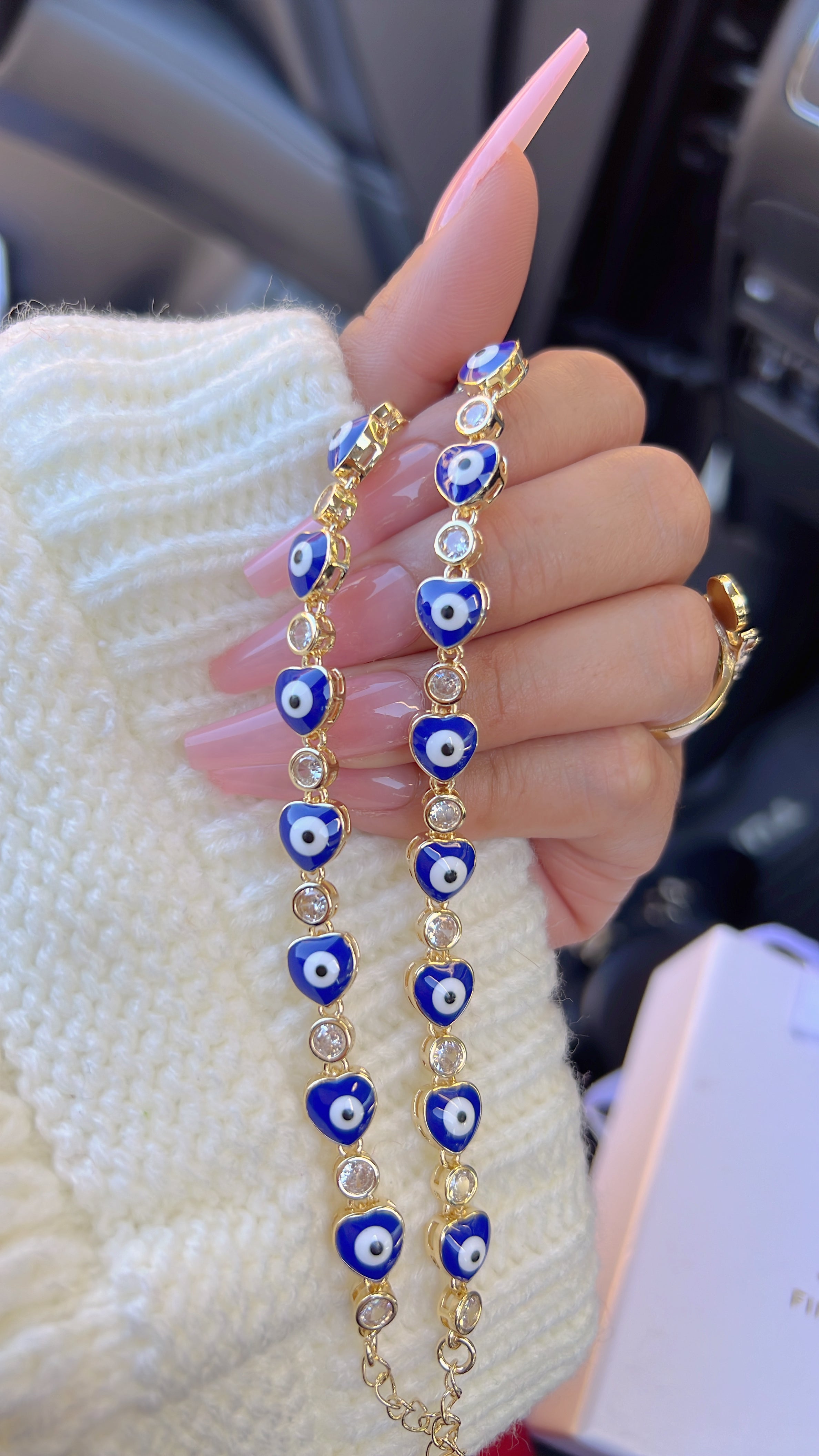 Dark Blue Love Evil Eye Bracelet