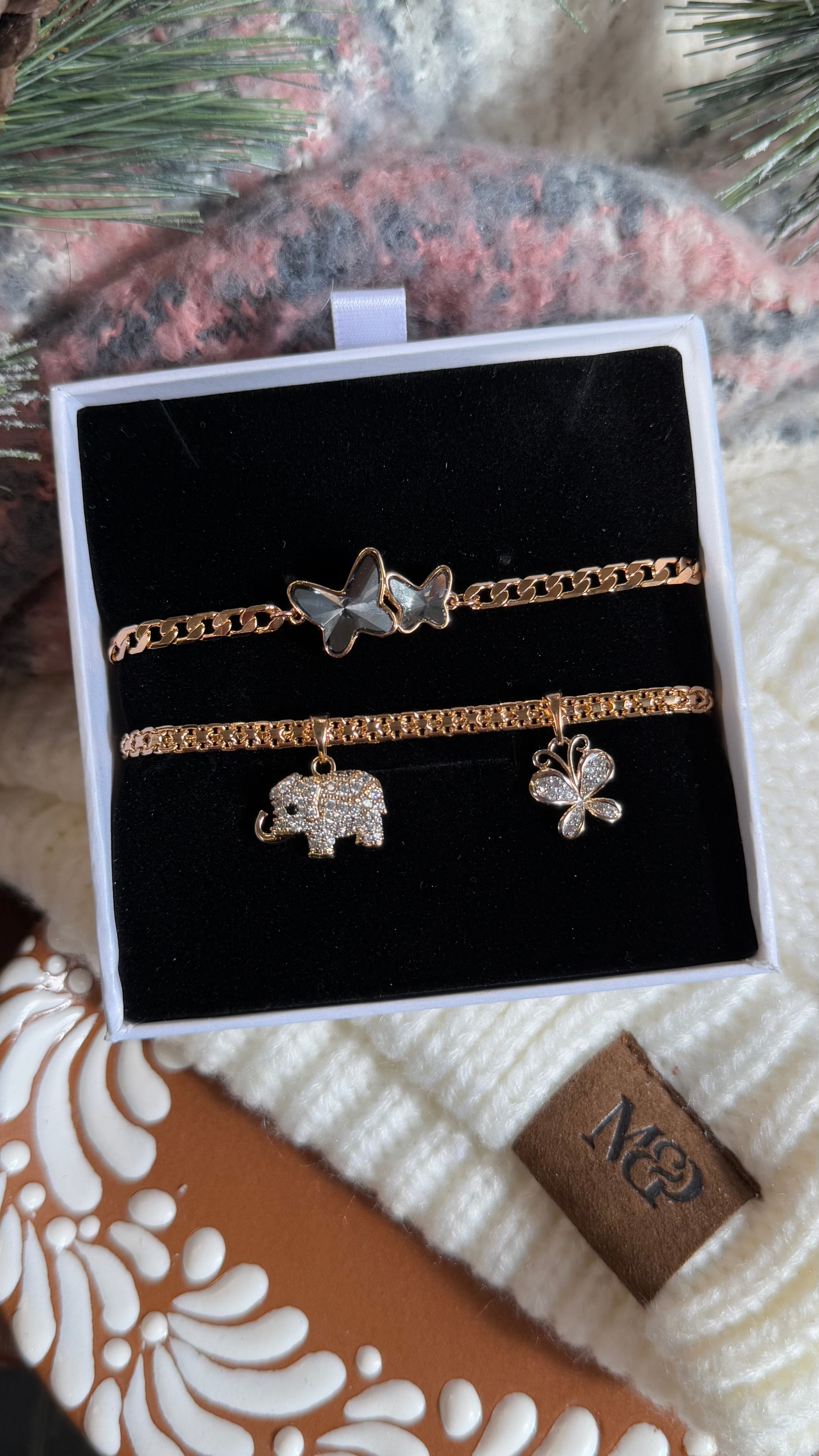 Lucky Elephant Bracelet Set