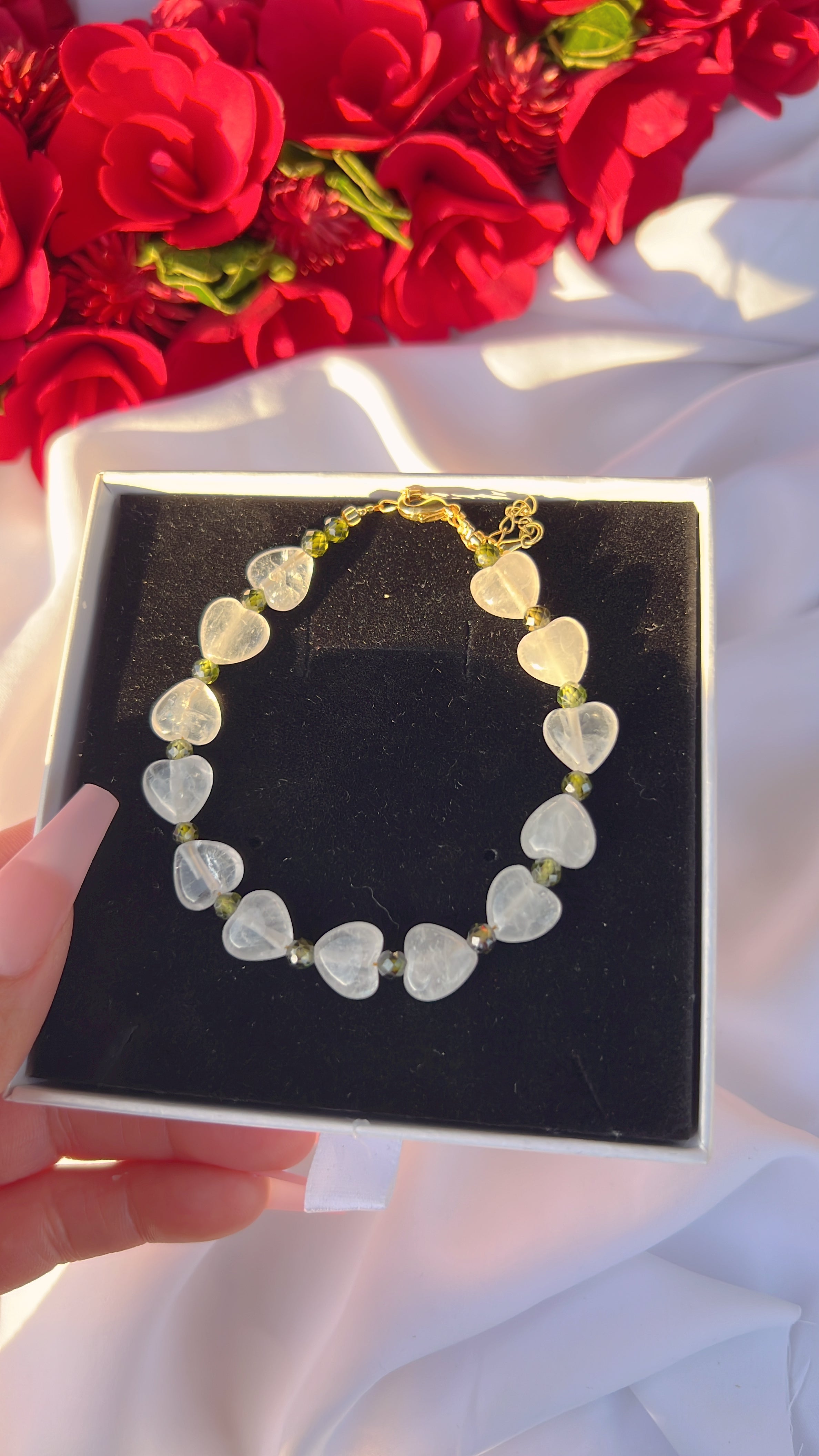 Evergreen Clear Quartz Love Bracelet