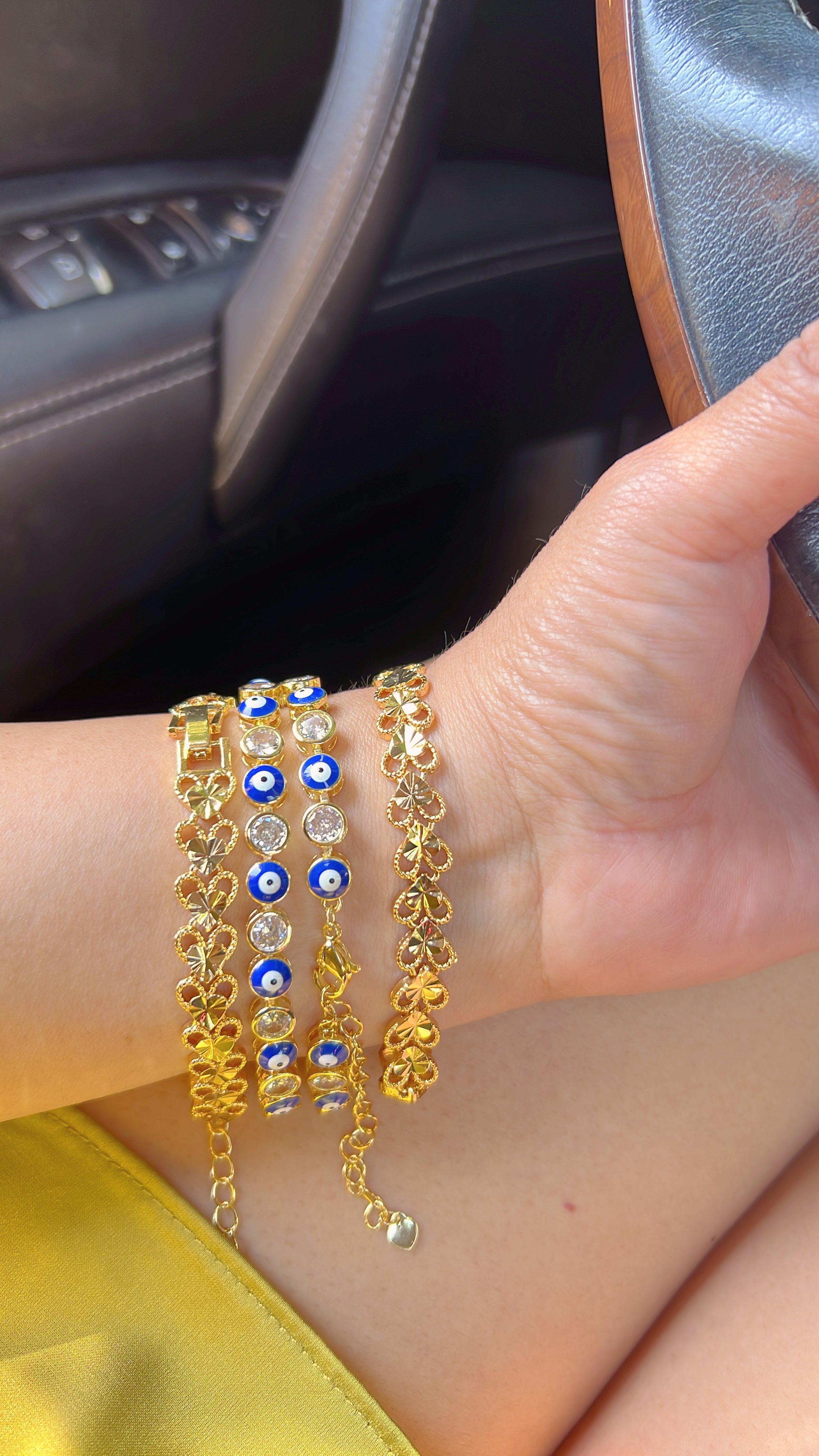 Diamond Blue Evil Eye Bracelet