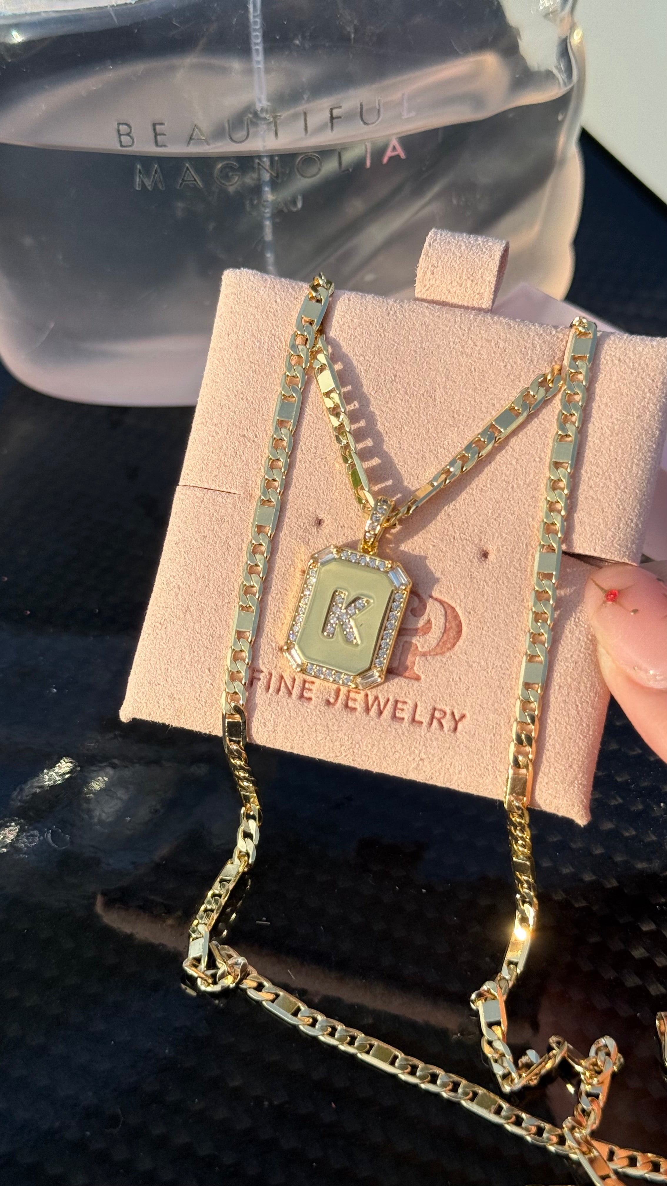 Vintage Initial Necklace