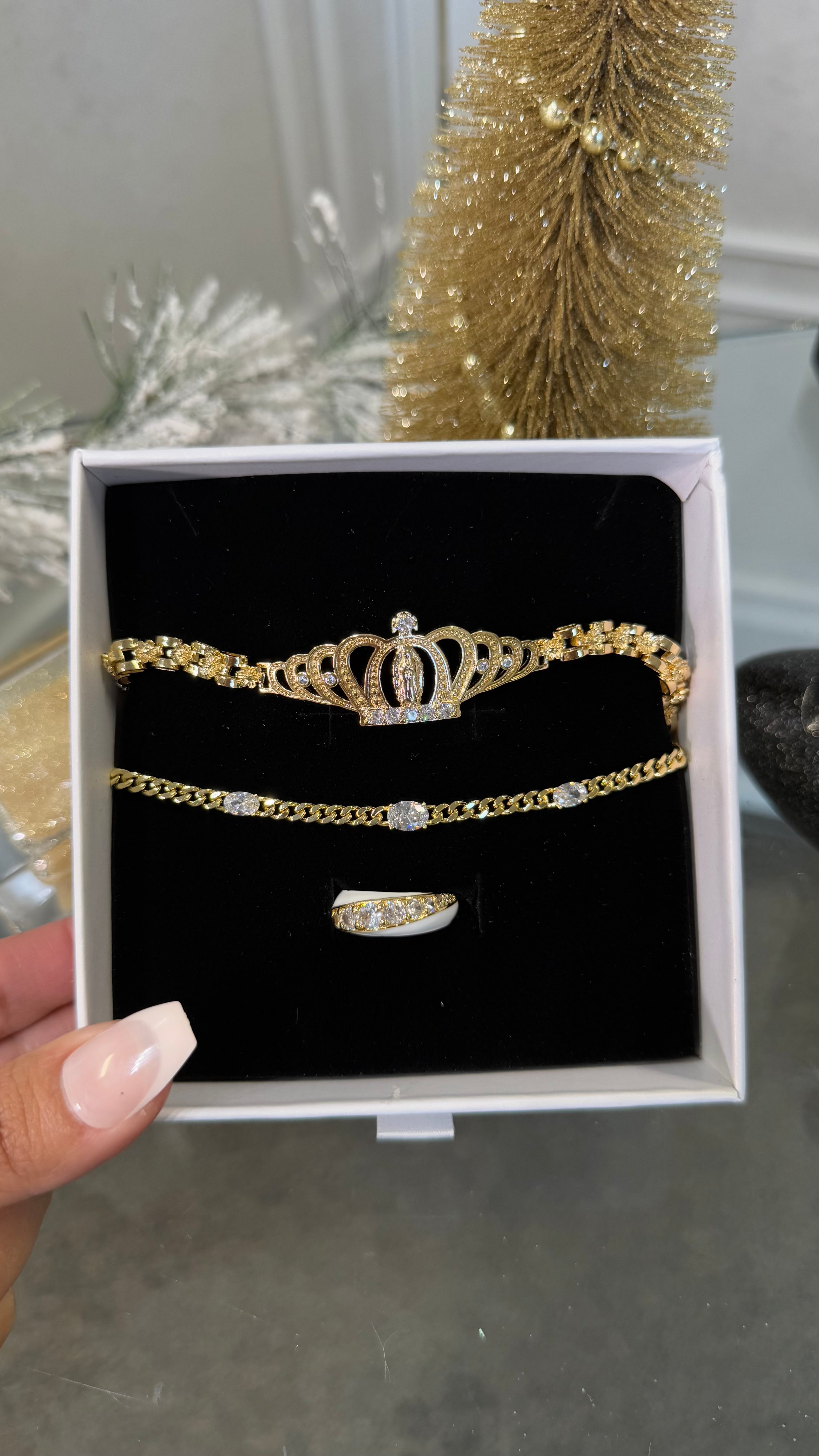 our Lady of Guadalupe Tiara Bracelet Set