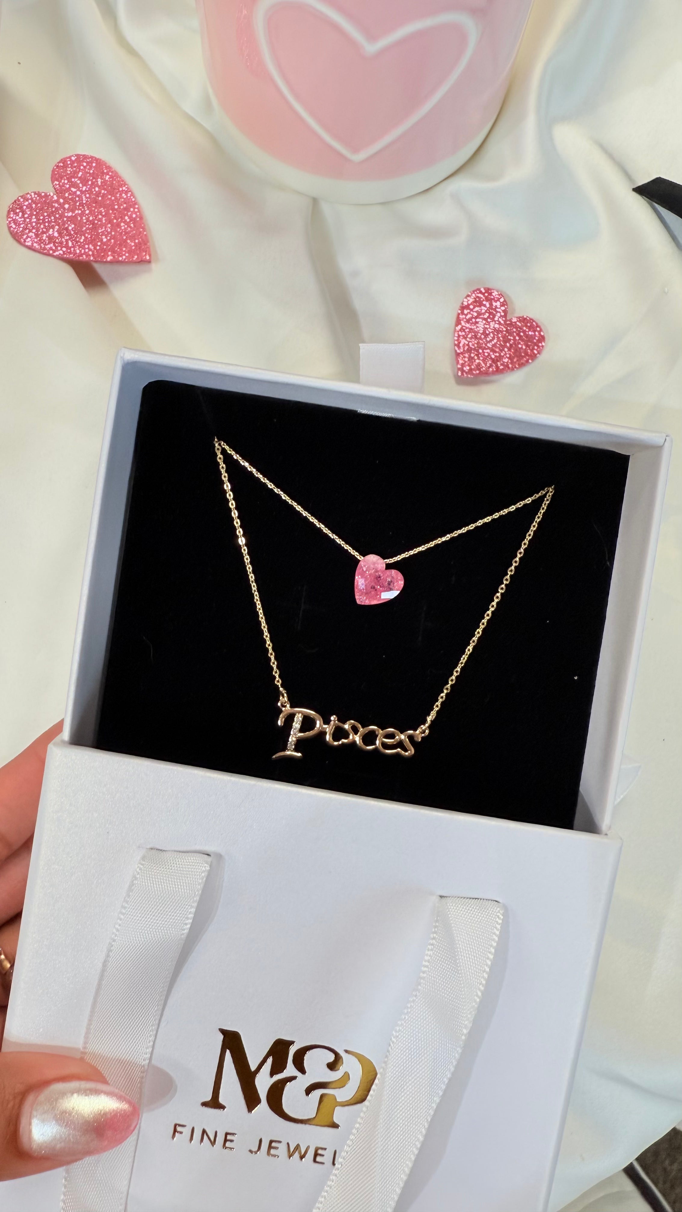 Pisces Champagne Necklace Set