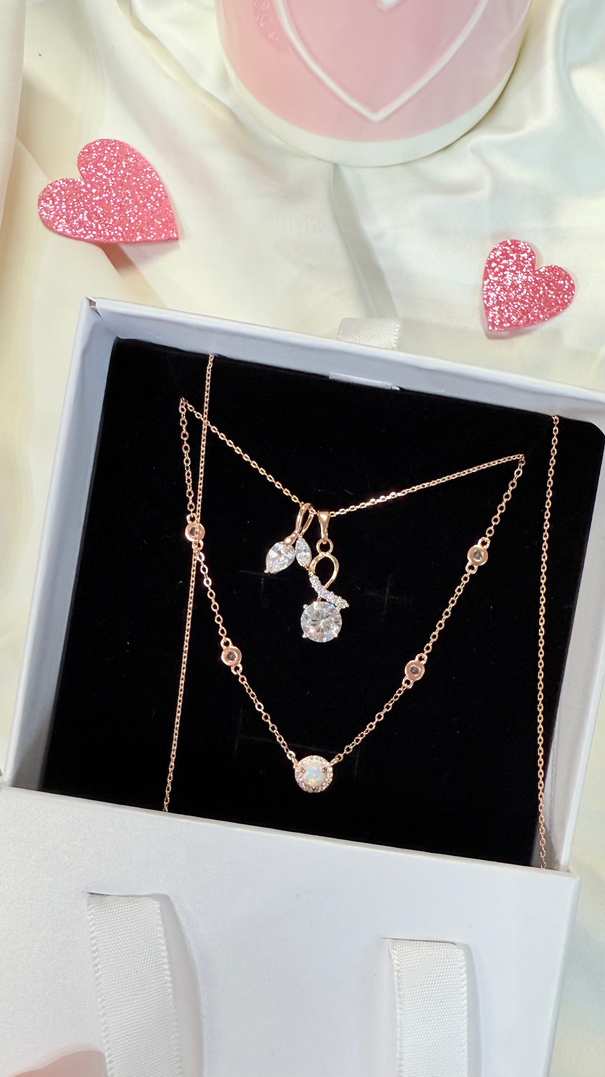 Champagne Opal Necklace Set