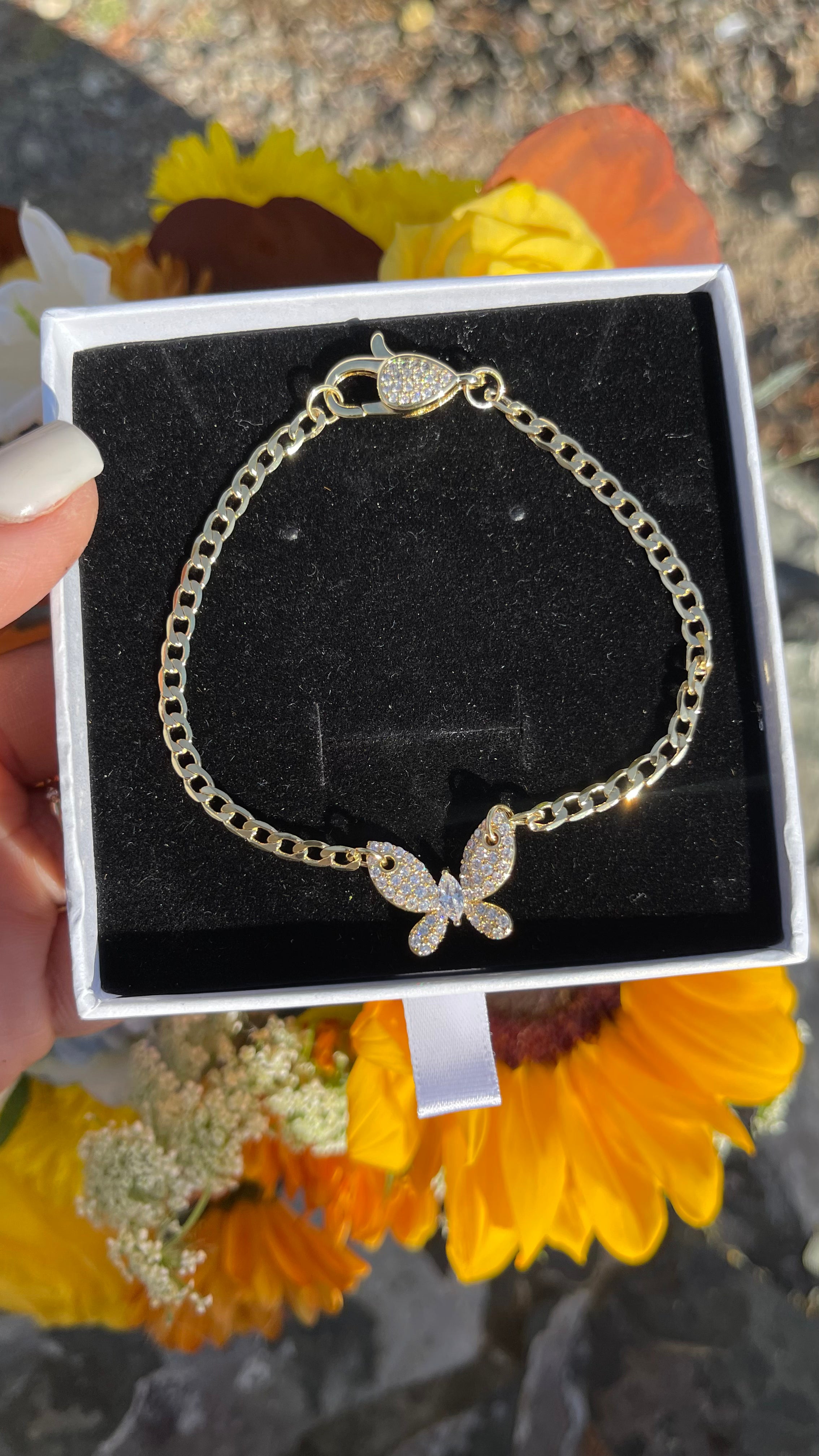 Diamond Butterfly Transformation Bracelet