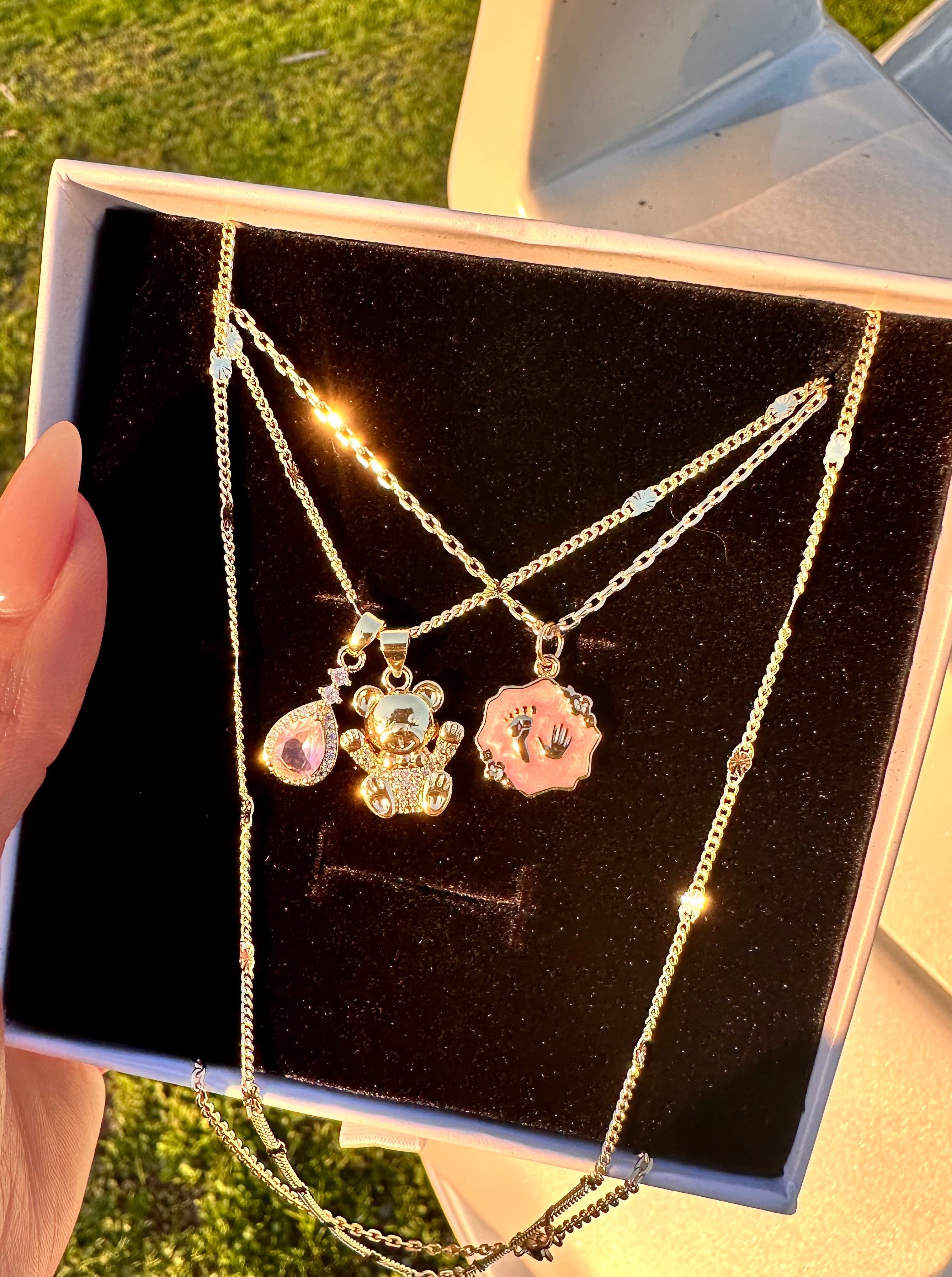 Baby Girl - Mommy Necklace Set