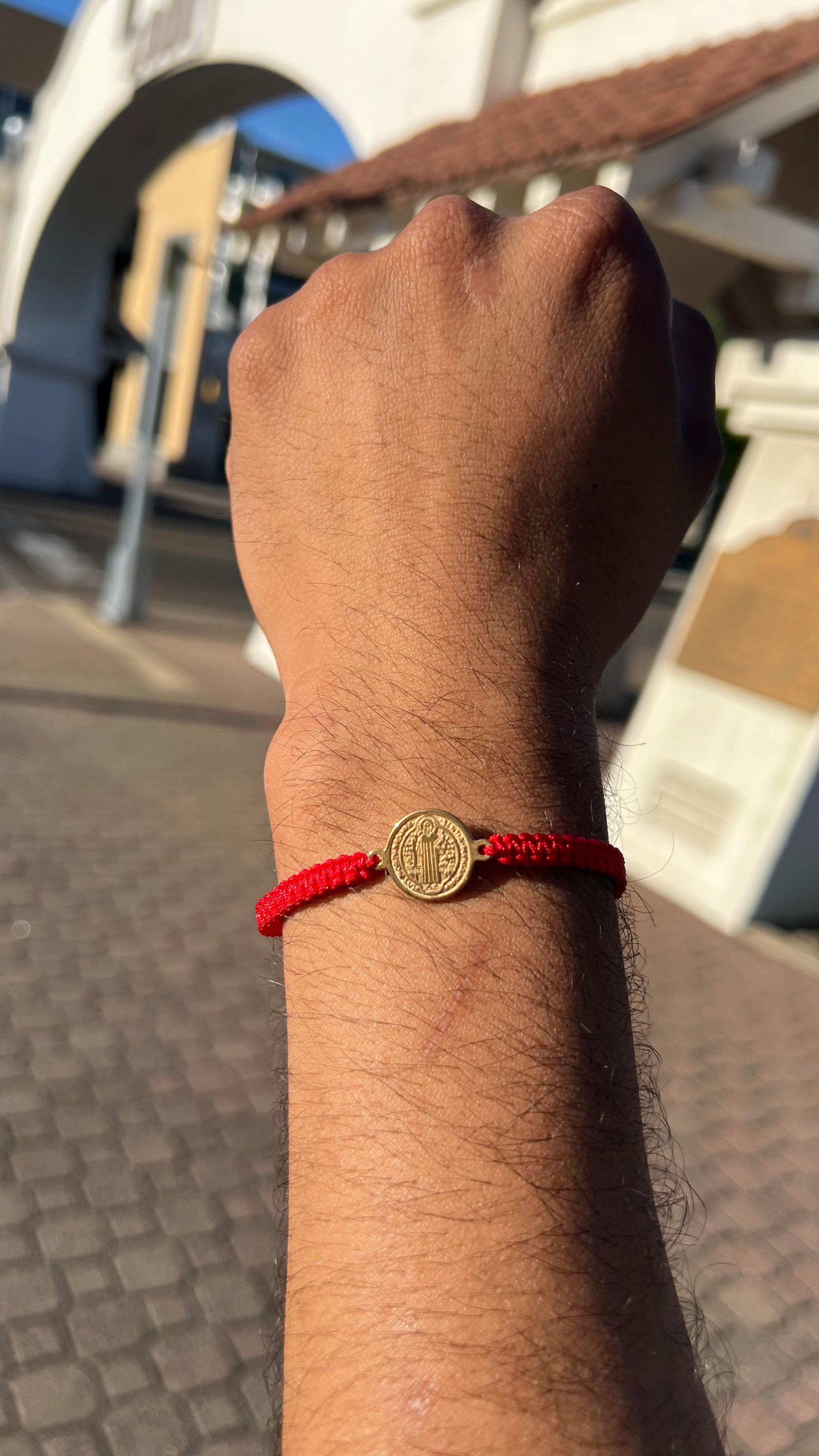 Red San Benito Bracelet (Adjustable)