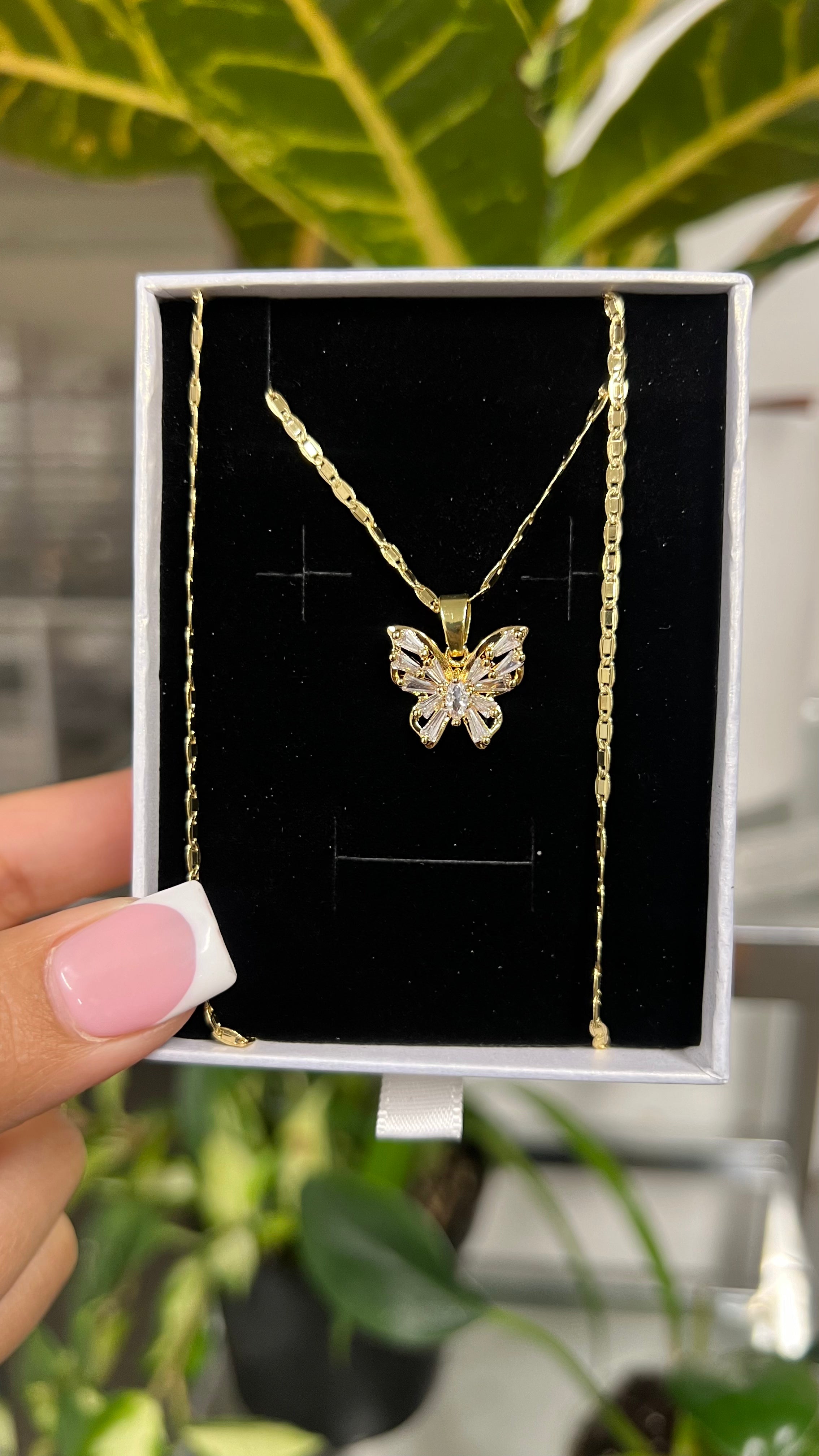 Sweet Heart Butterfly Necklace