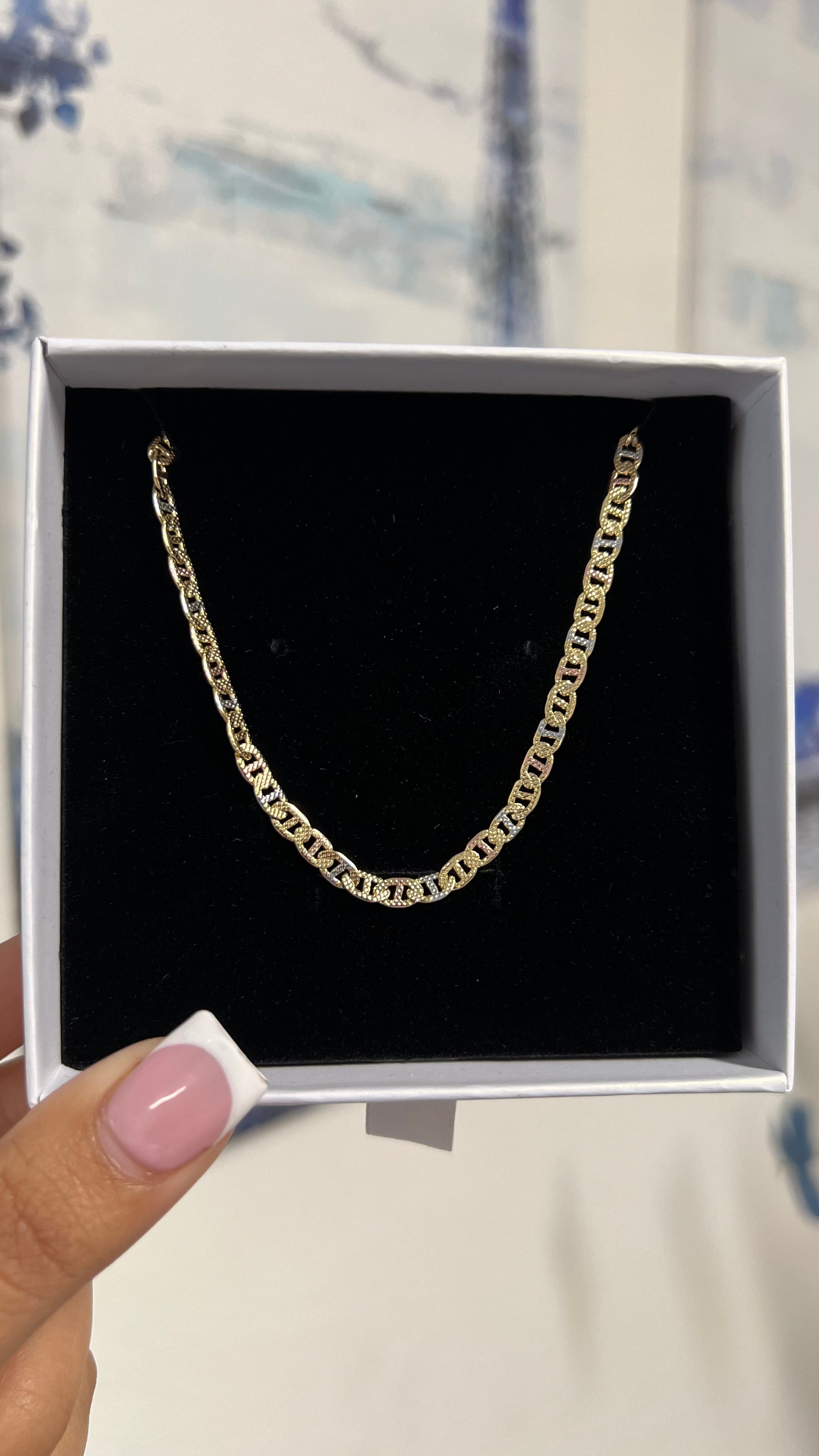 Tri-Gold Chain 22 inches