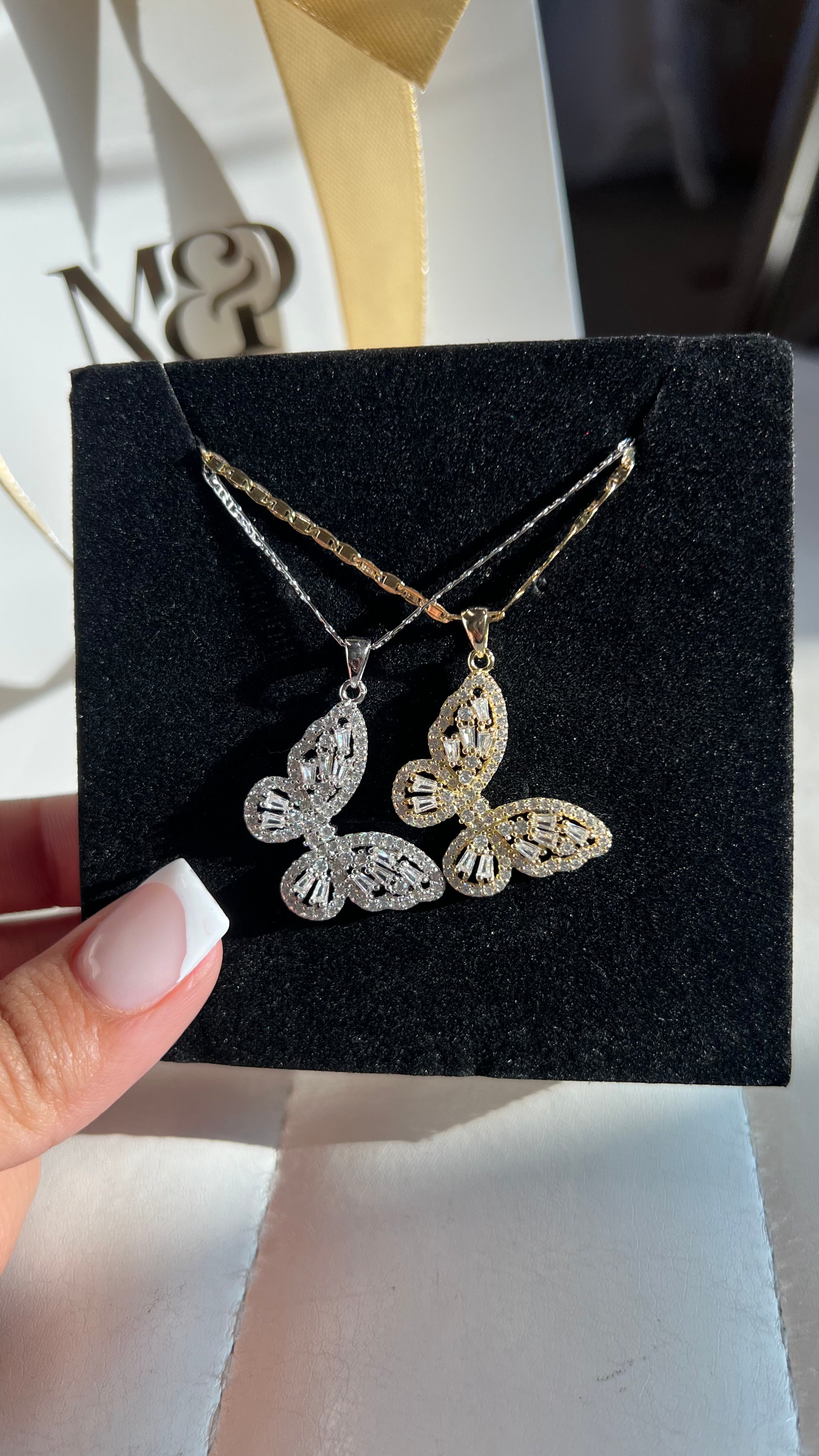 Sterling Butterfly Necklace