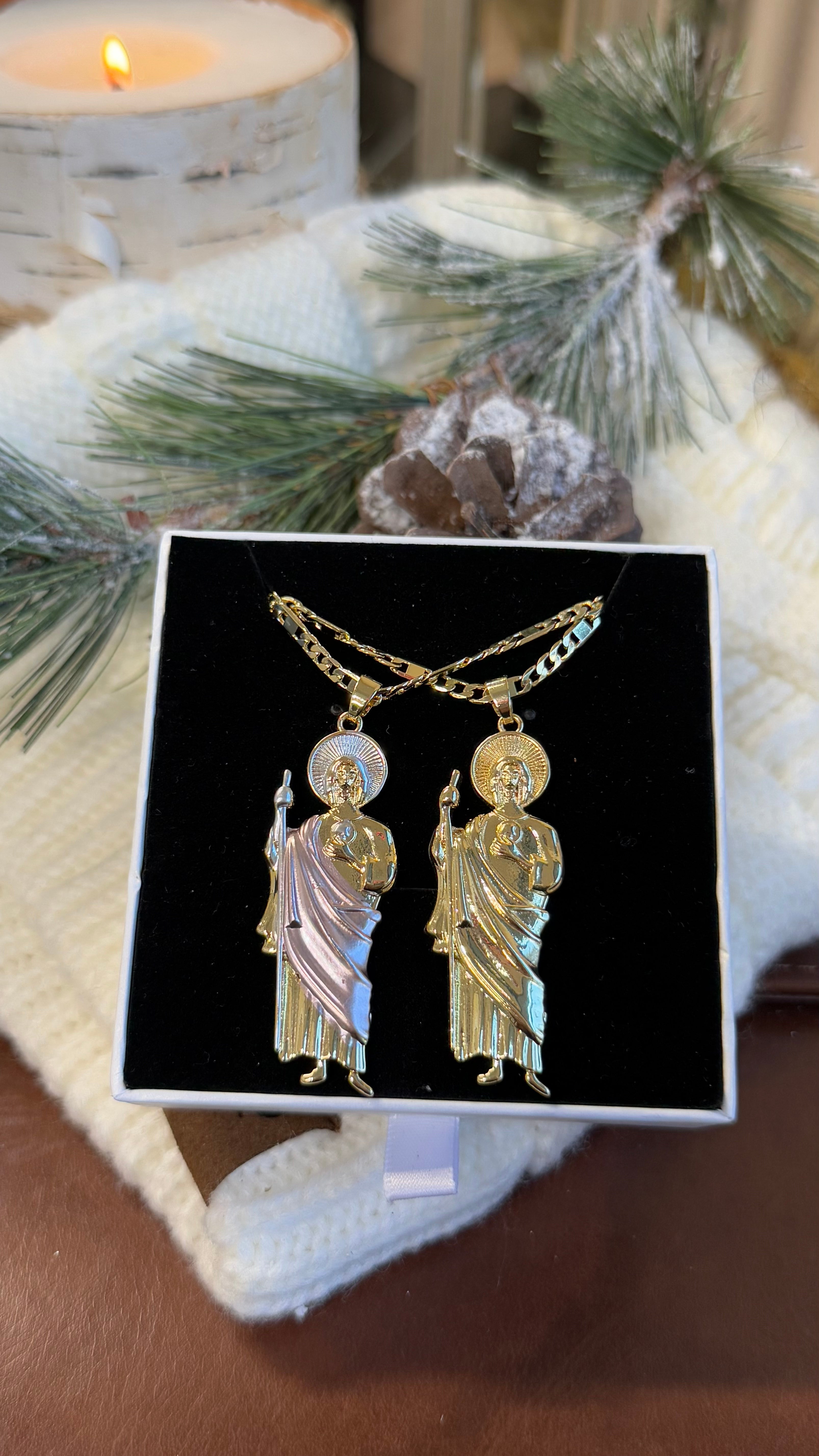 Saint Jude Couple Necklaces