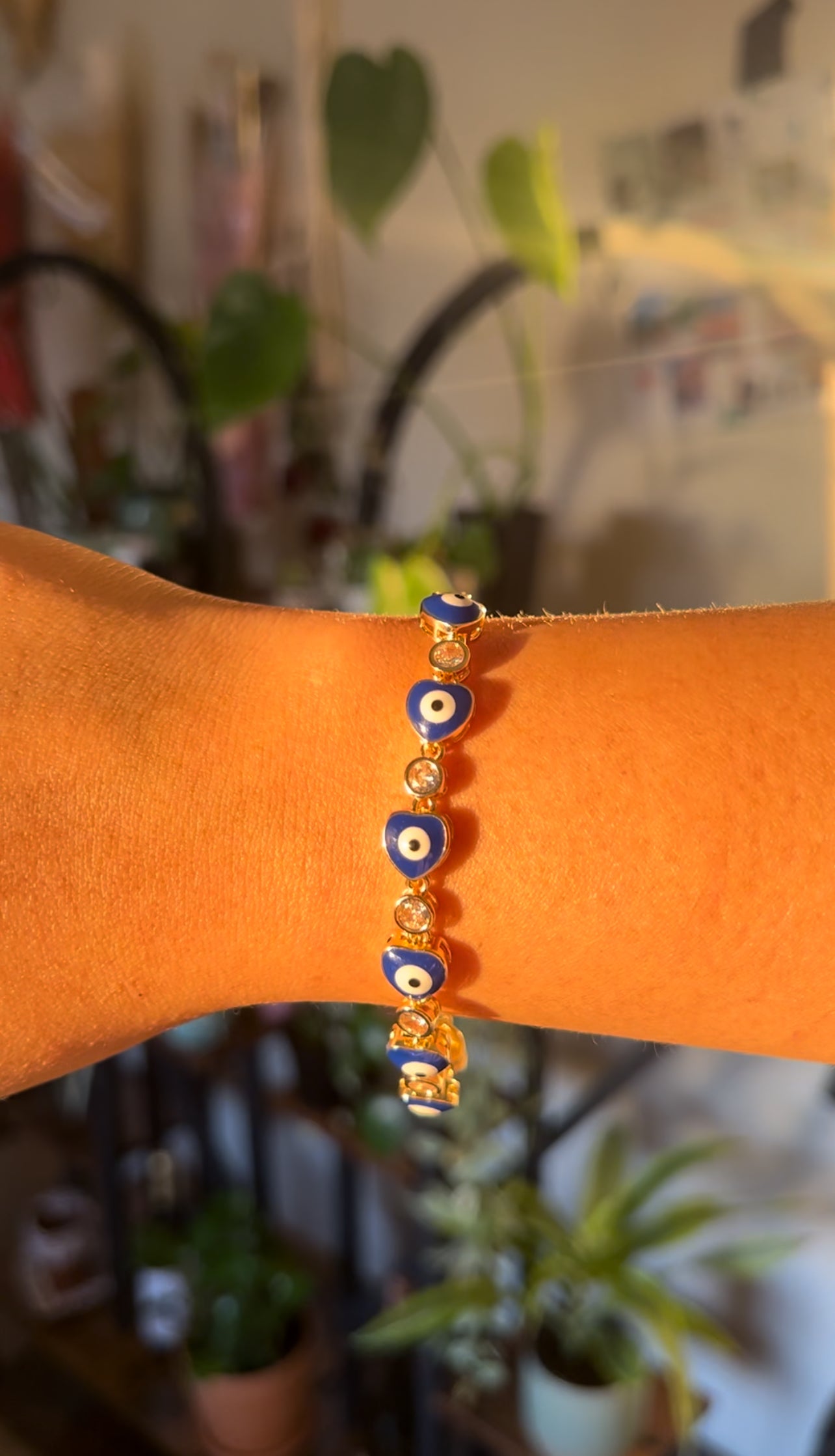 Dark Blue Love Evil Eye Bracelet