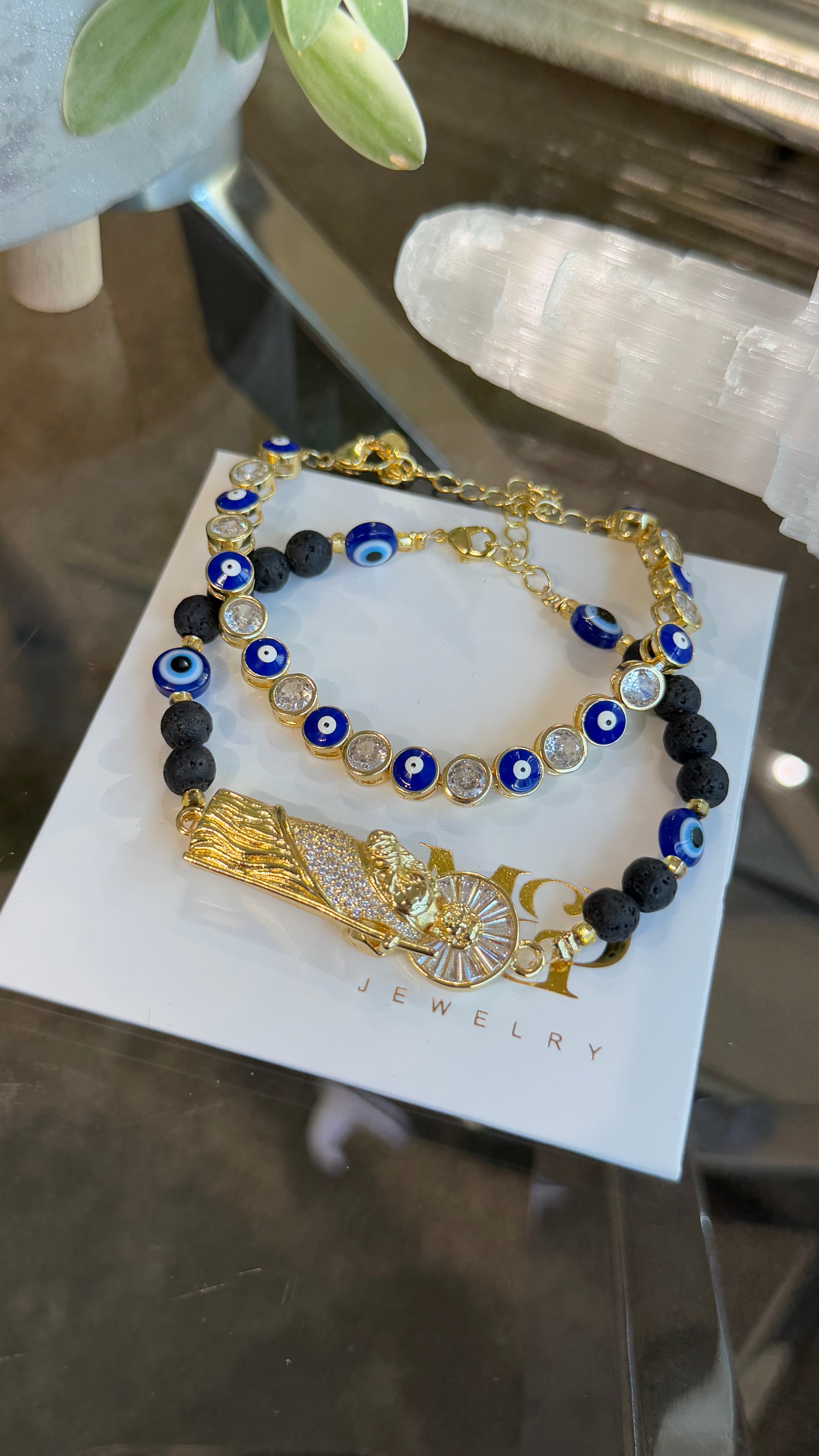 Saint Jude Blue Bracelet Set