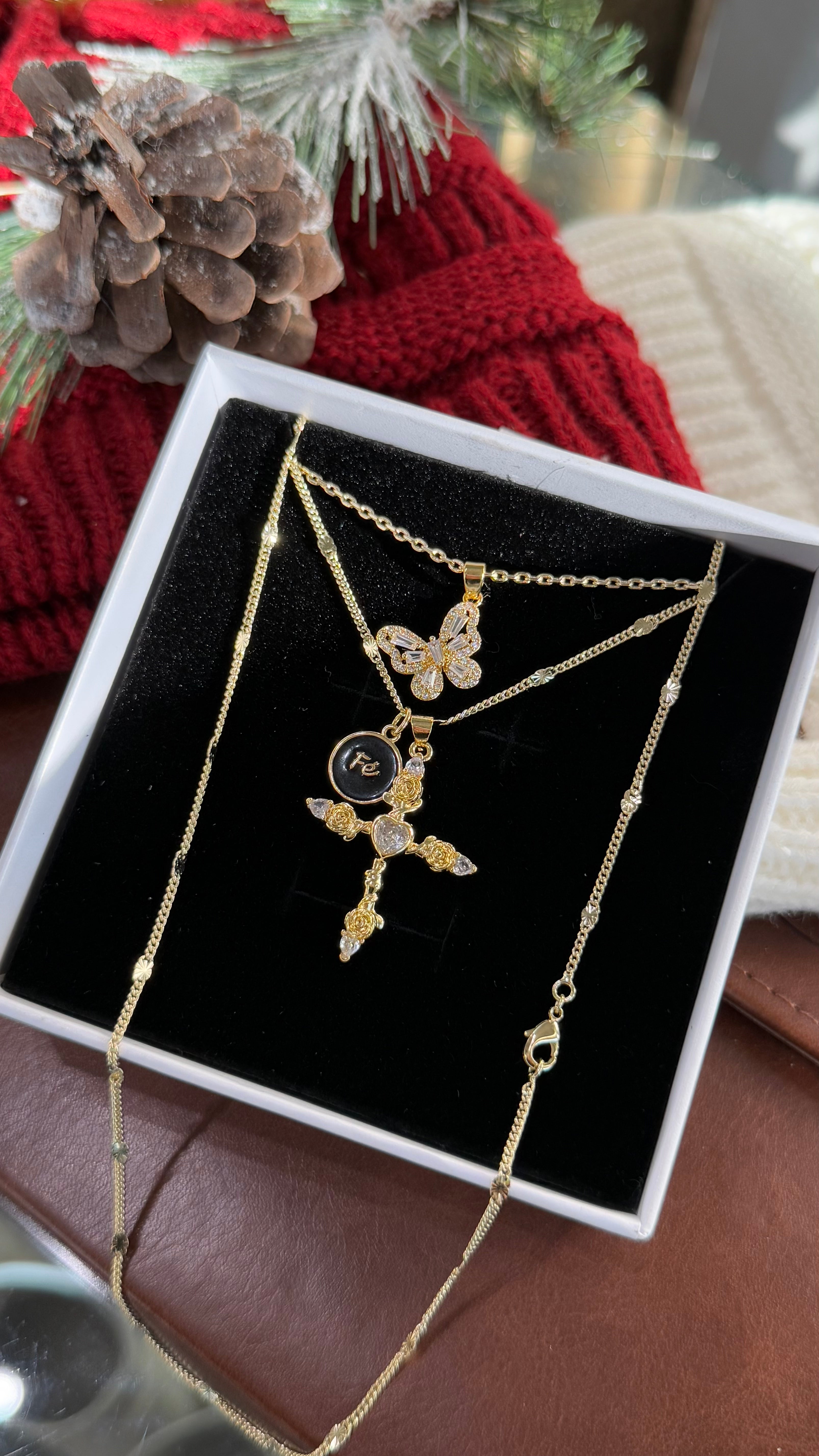 Enchanted Cross Necklace Set