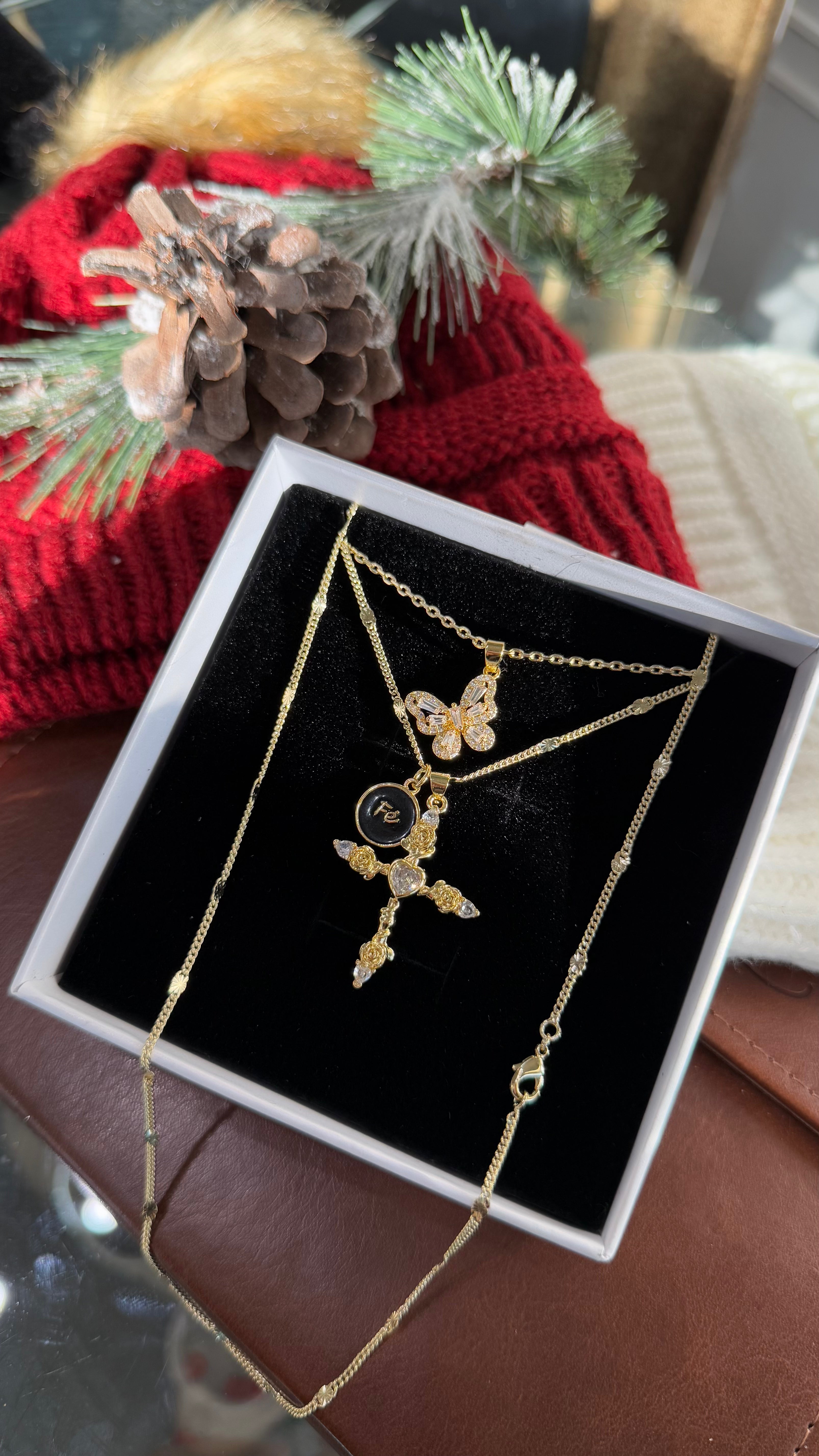 Enchanted Cross Necklace Set