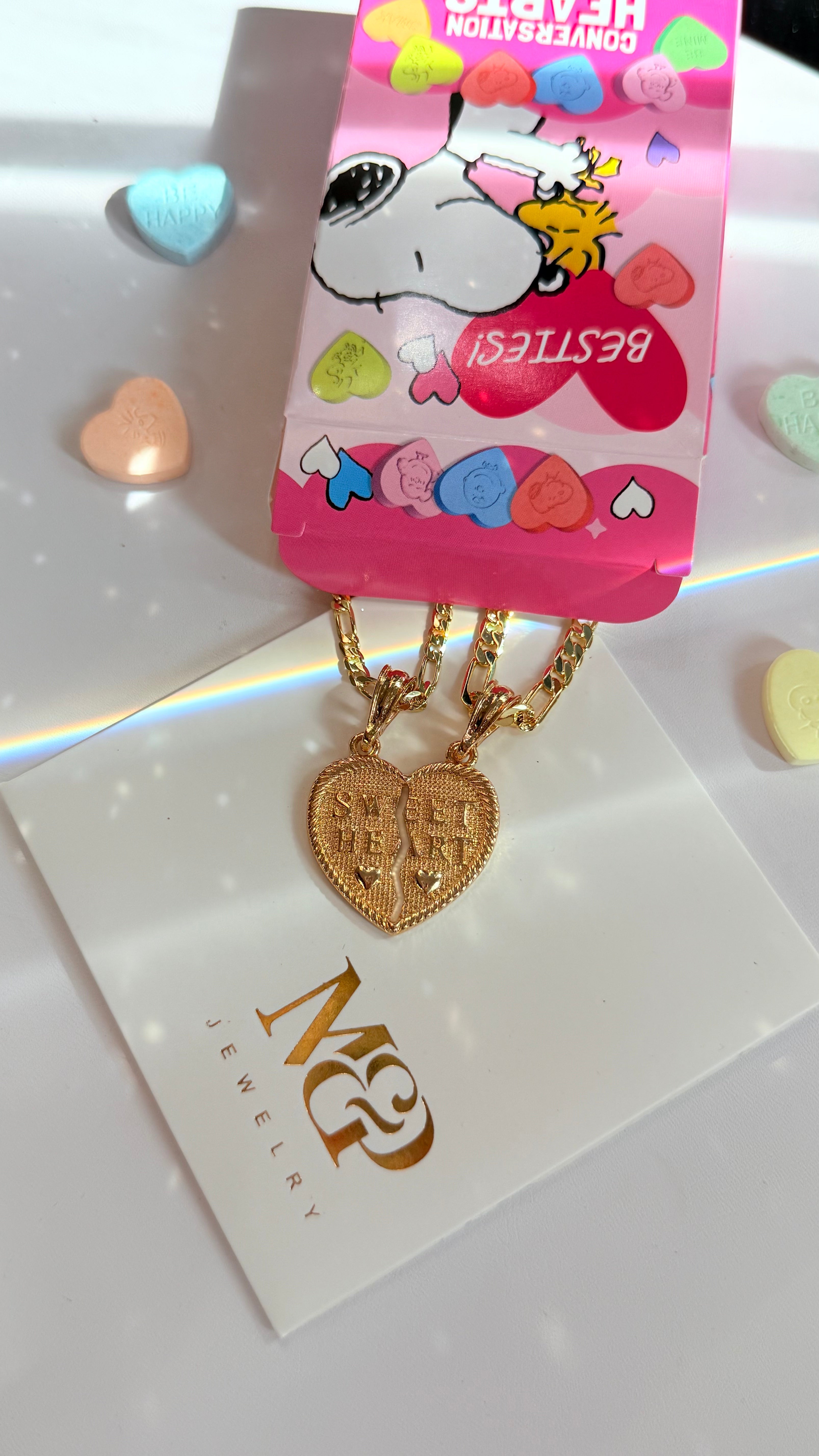 Sweet Heart Break Apart Necklaces