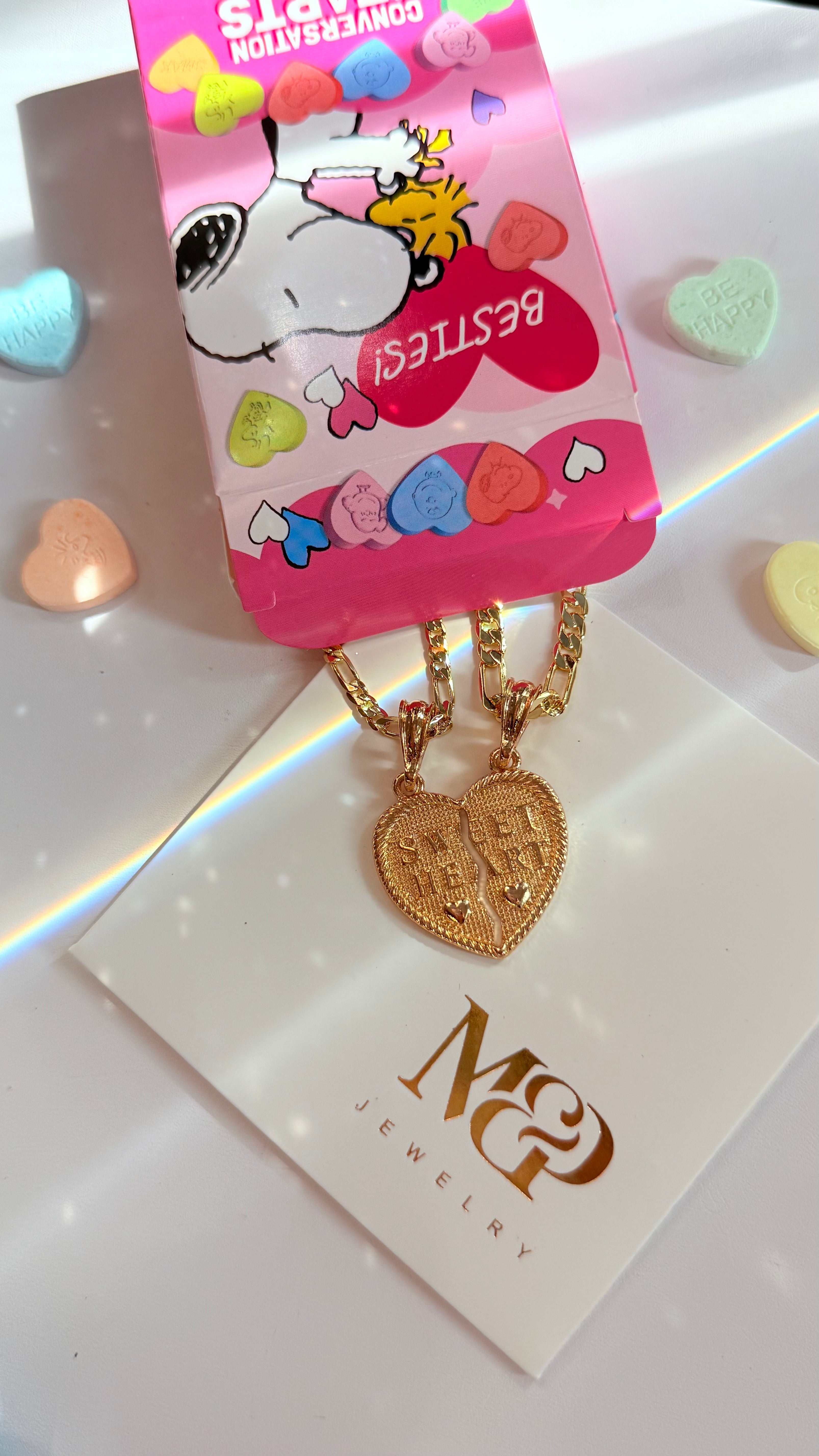 Sweet Heart Break Apart Necklaces