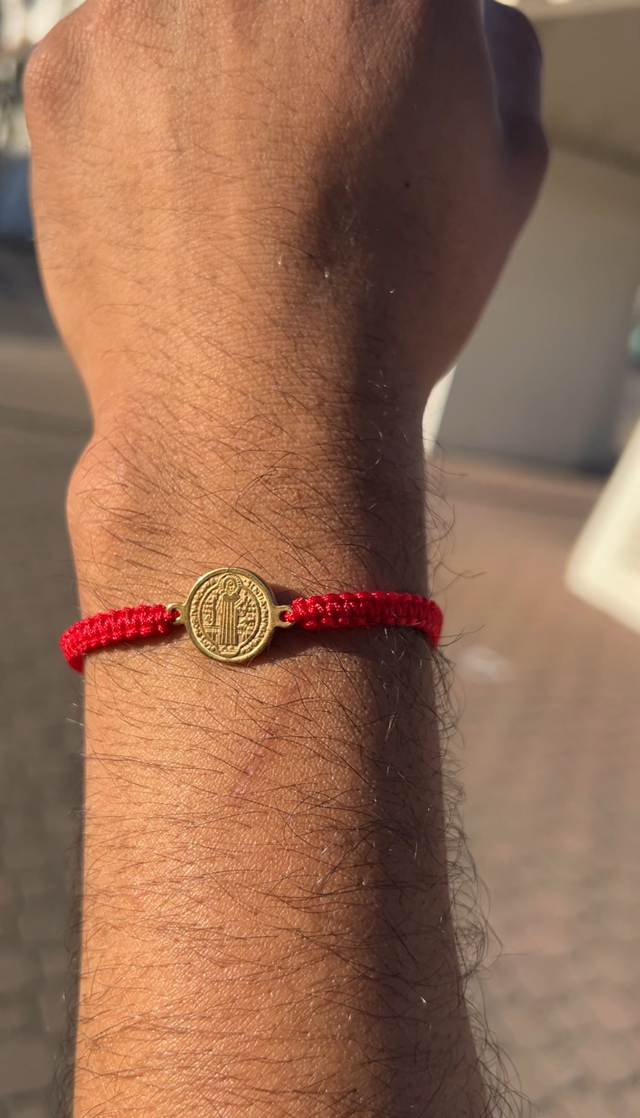 Red San Benito Bracelet (Adjustable)