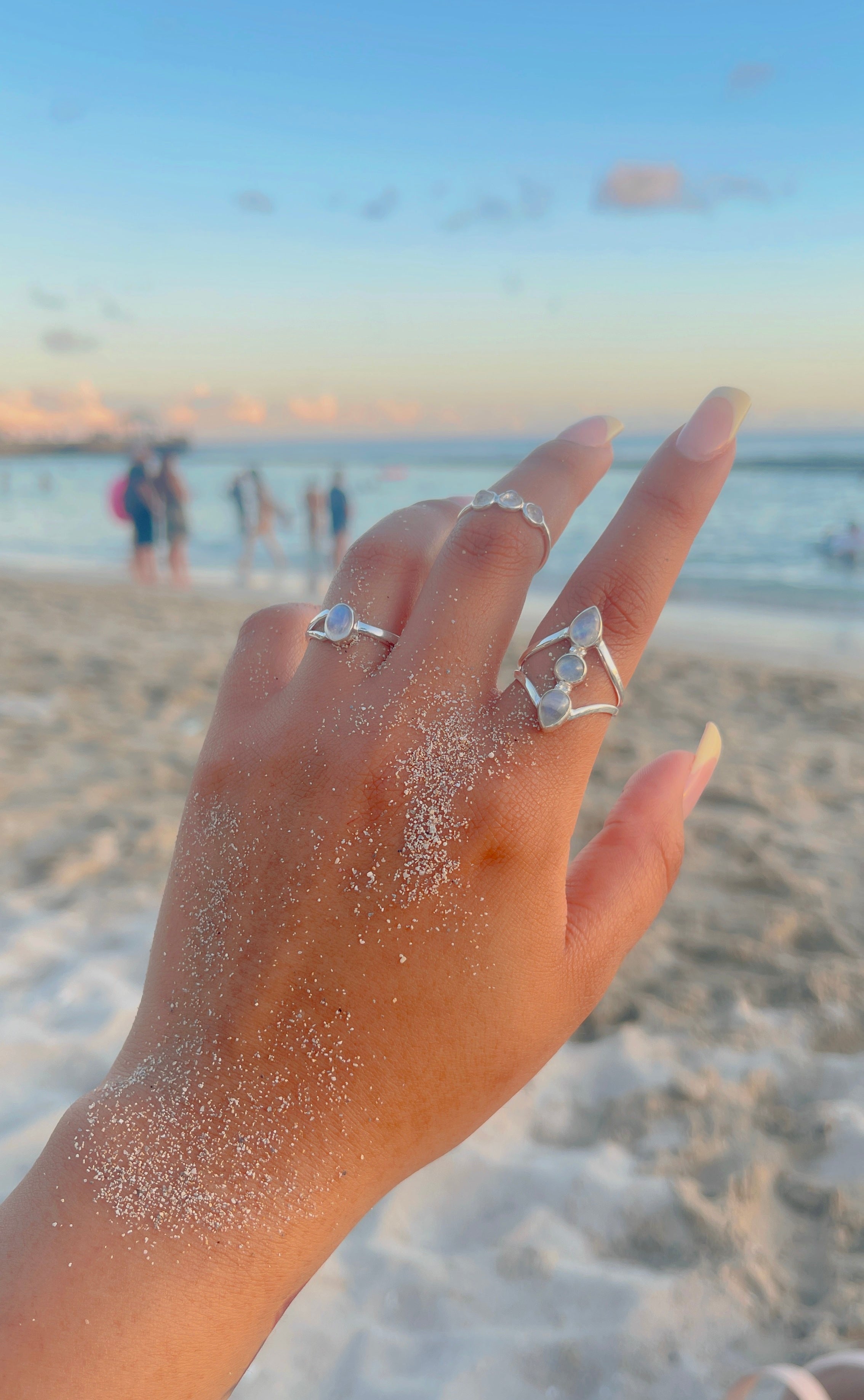 Anillo Plata 925 Piedra Luna