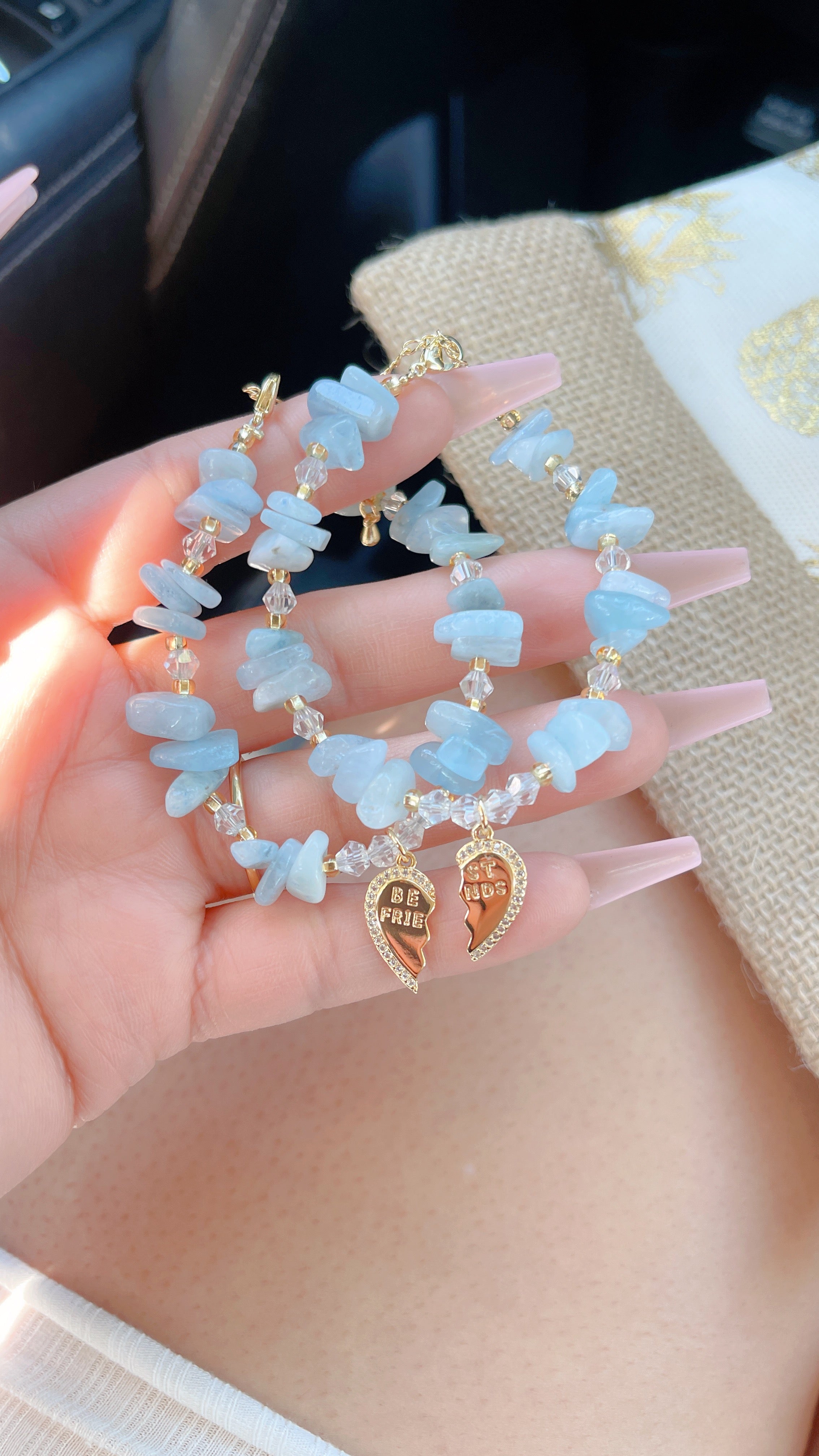 Aquamarine Best Friend Bracelets