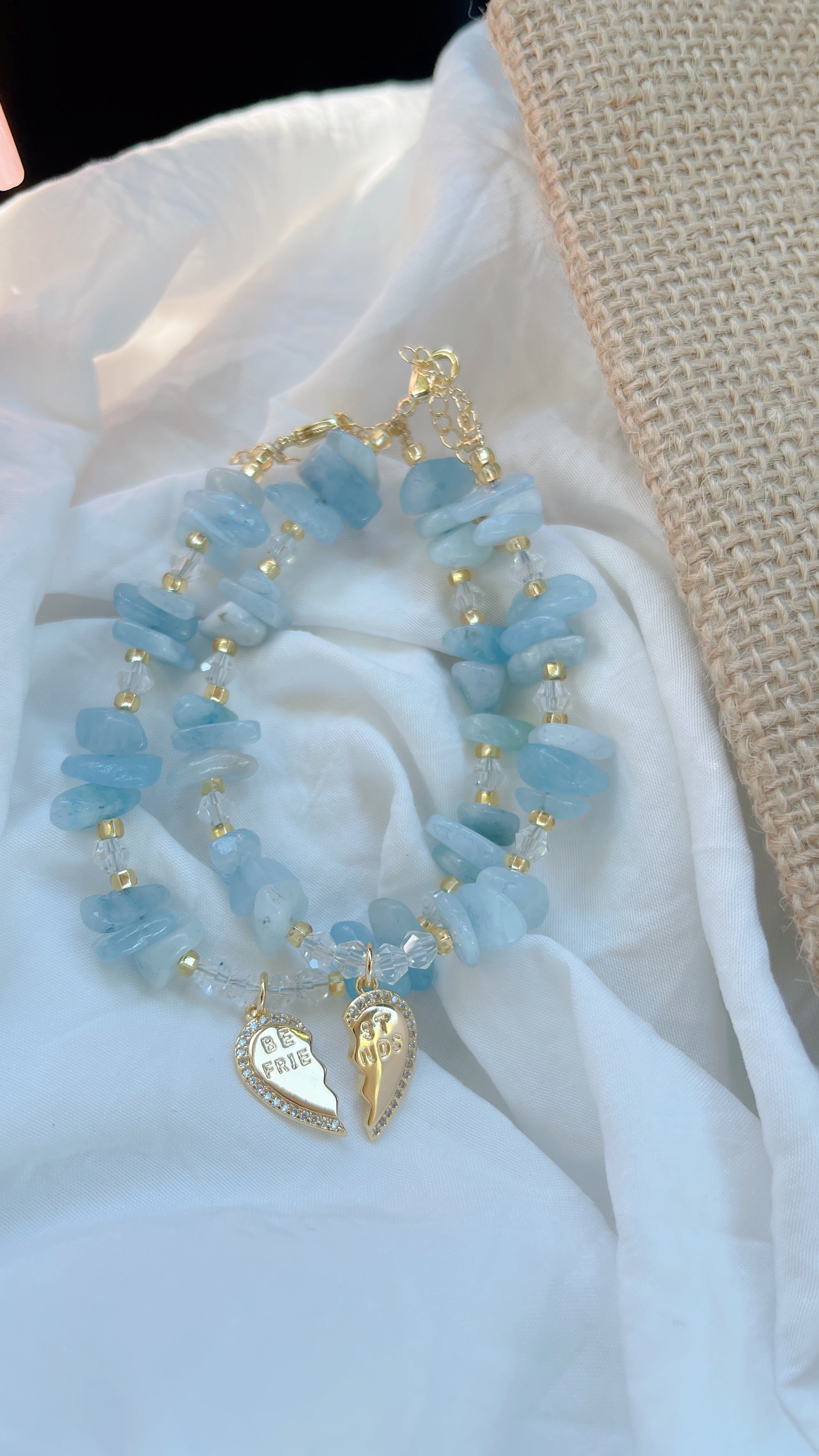 Aquamarine Best Friend Bracelets