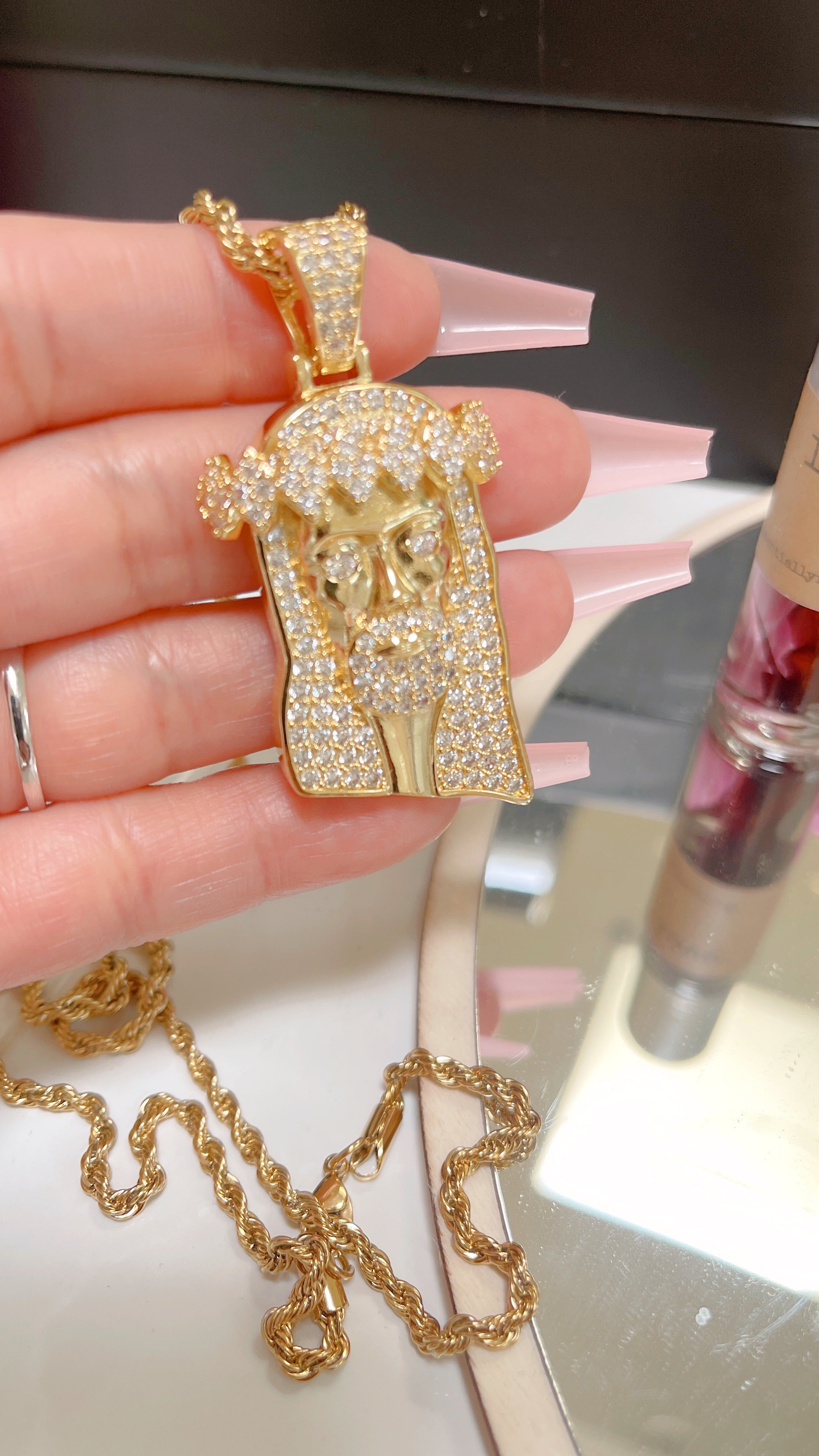 Gold Jesus Necklaces