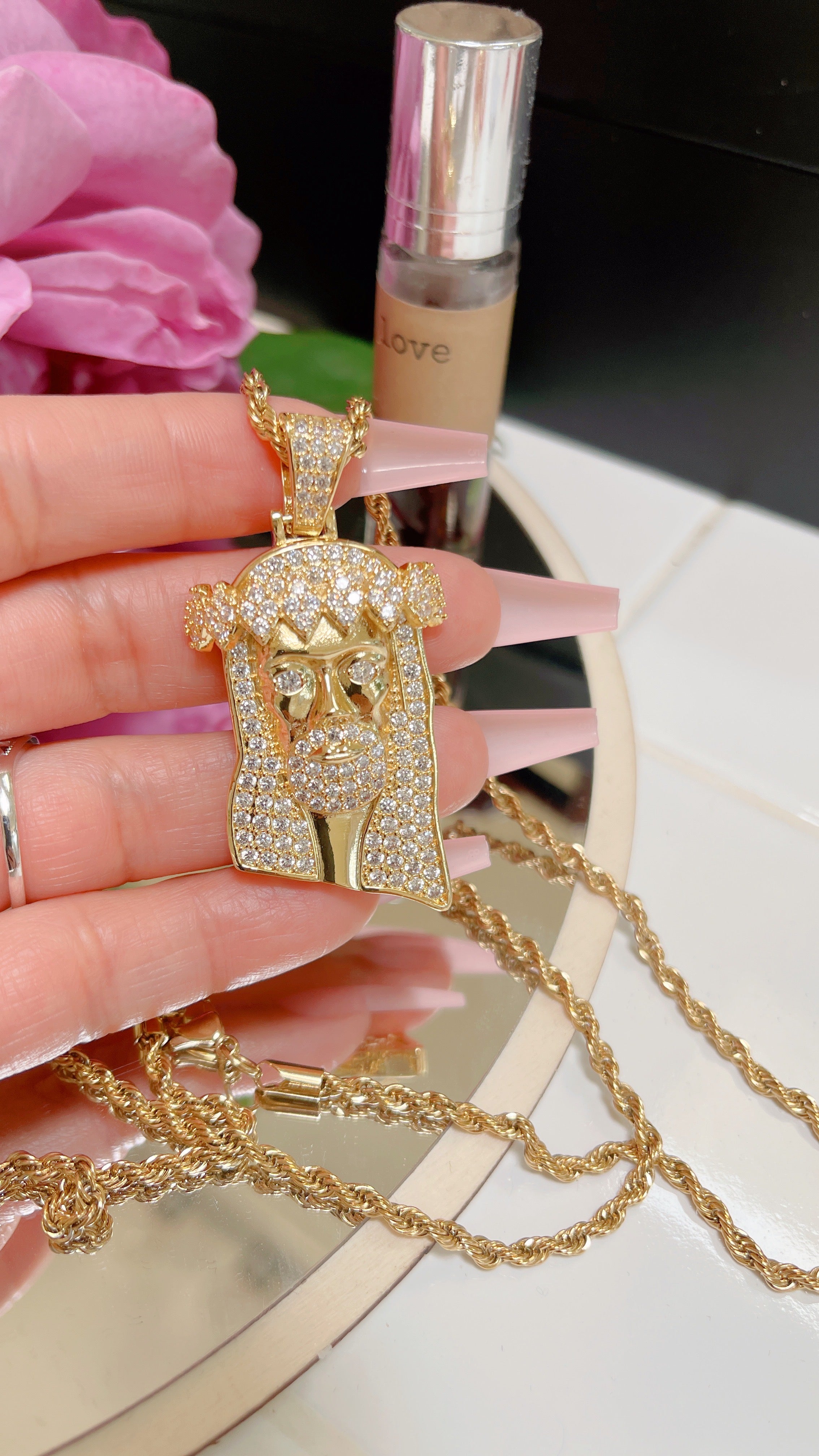 Gold Jesus Necklaces