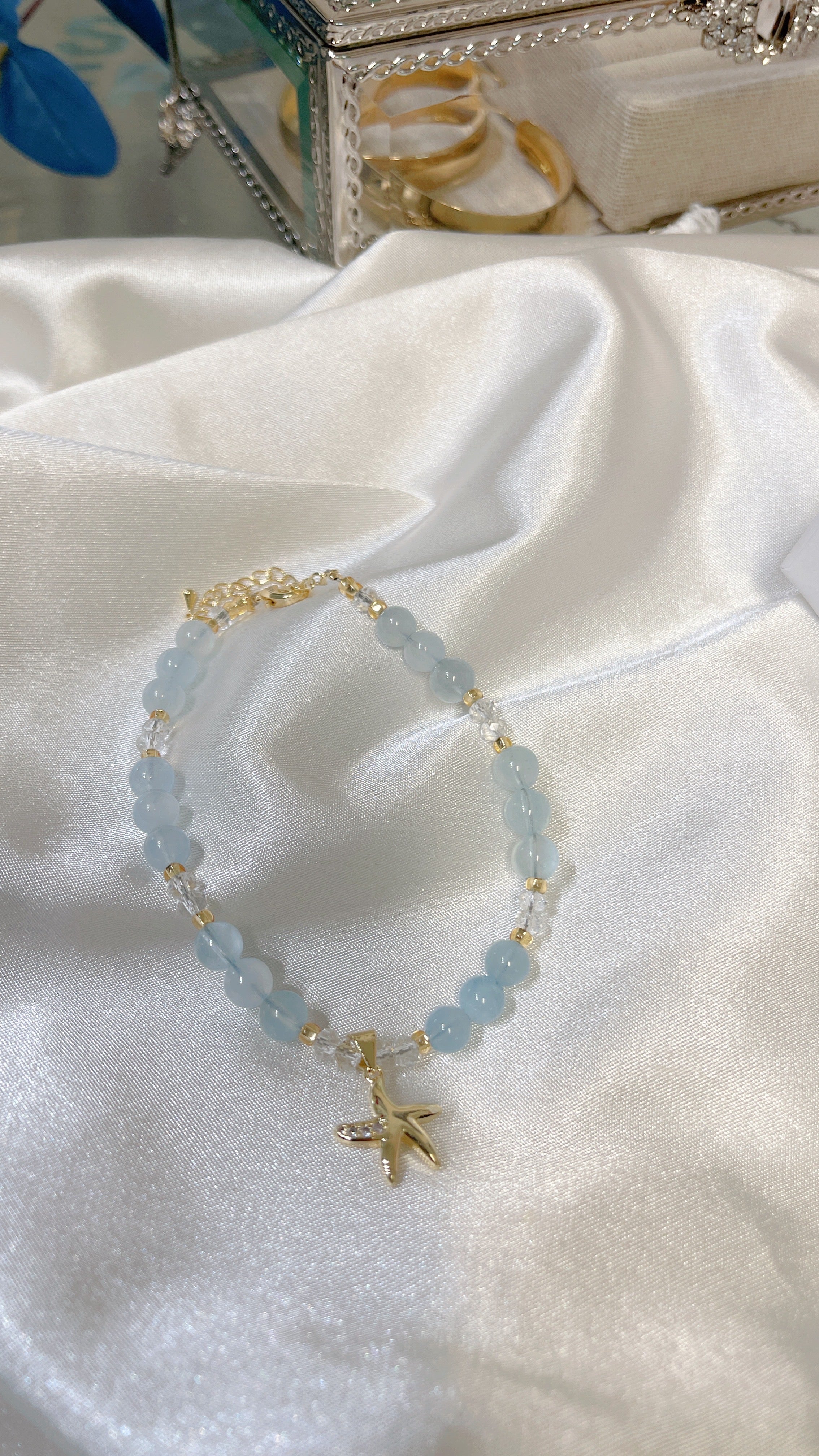 Star Fish Aquamarine Bracelet