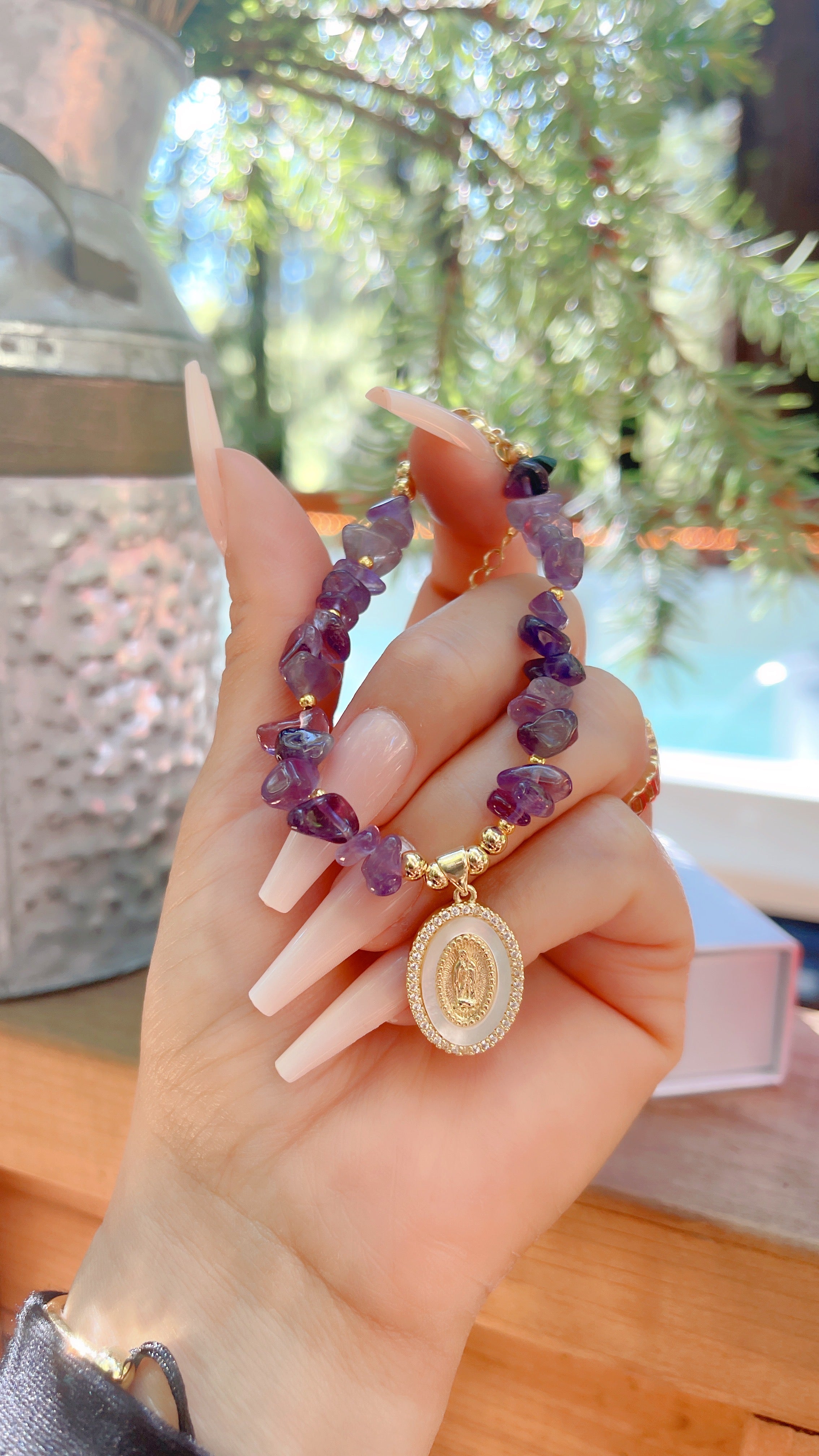 Stress Relief & Emotional Balance Bracelet (Amethyst)