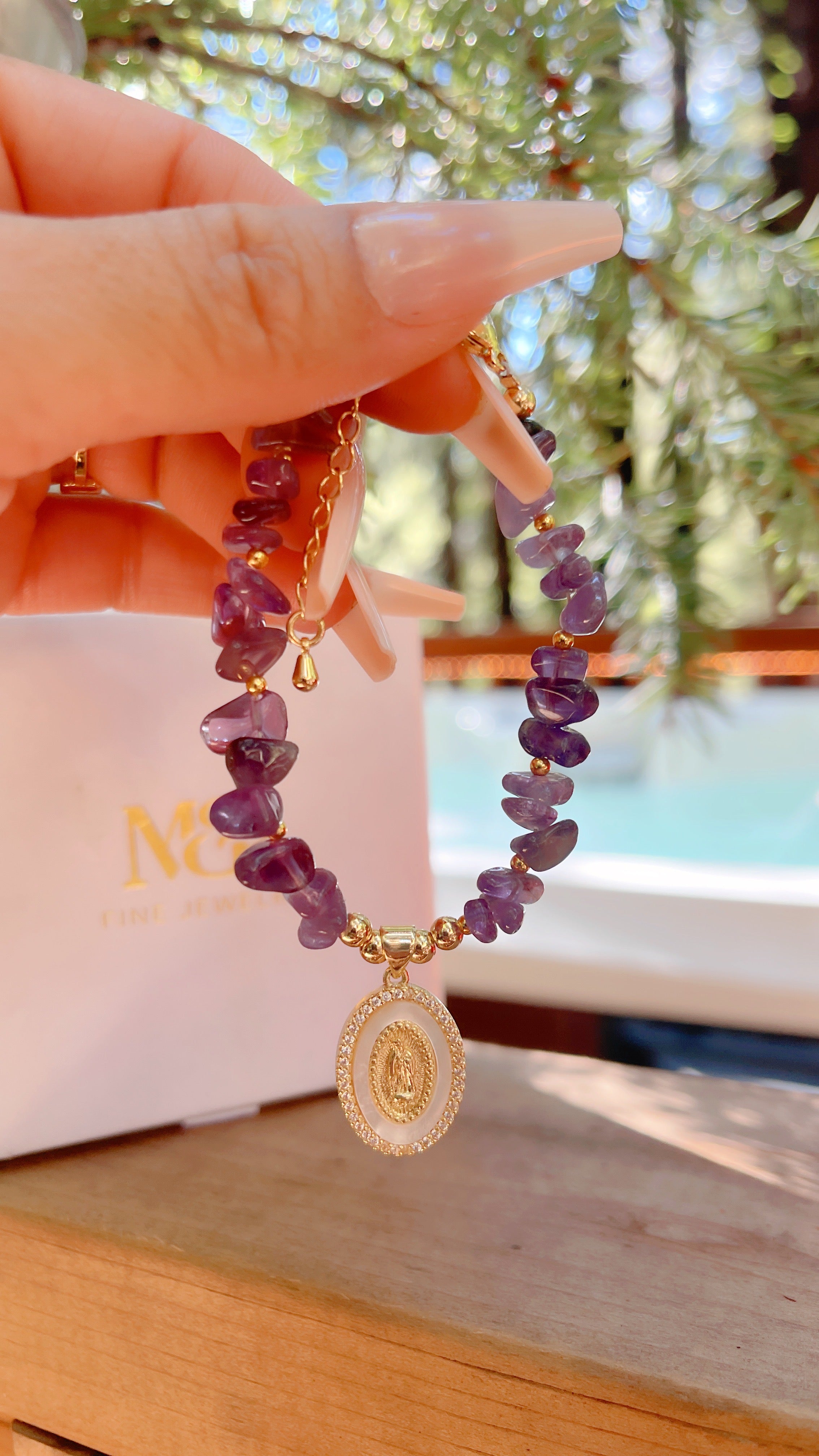 Stress Relief & Emotional Balance Bracelet (Amethyst)