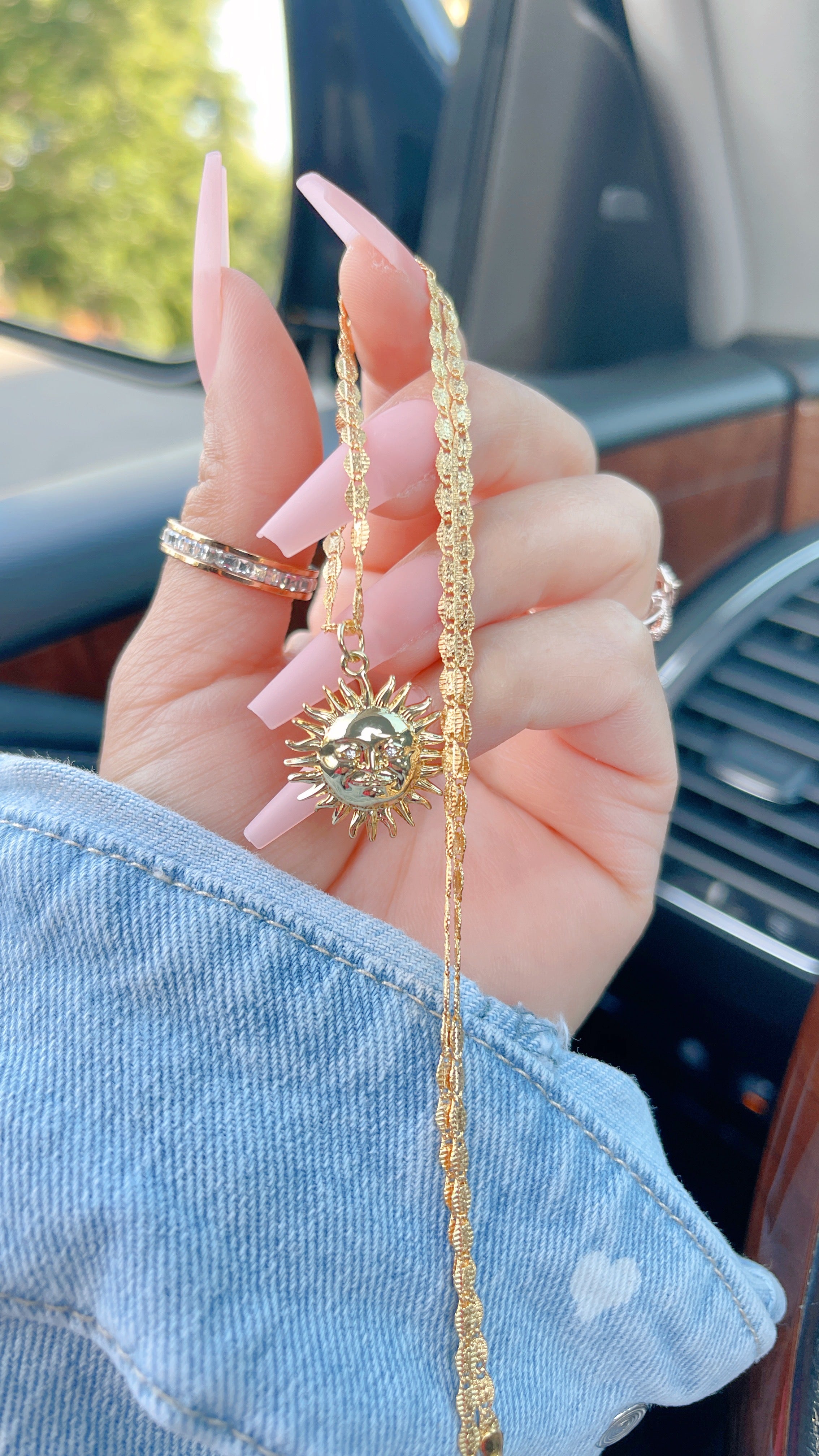 Gold Sun Necklace