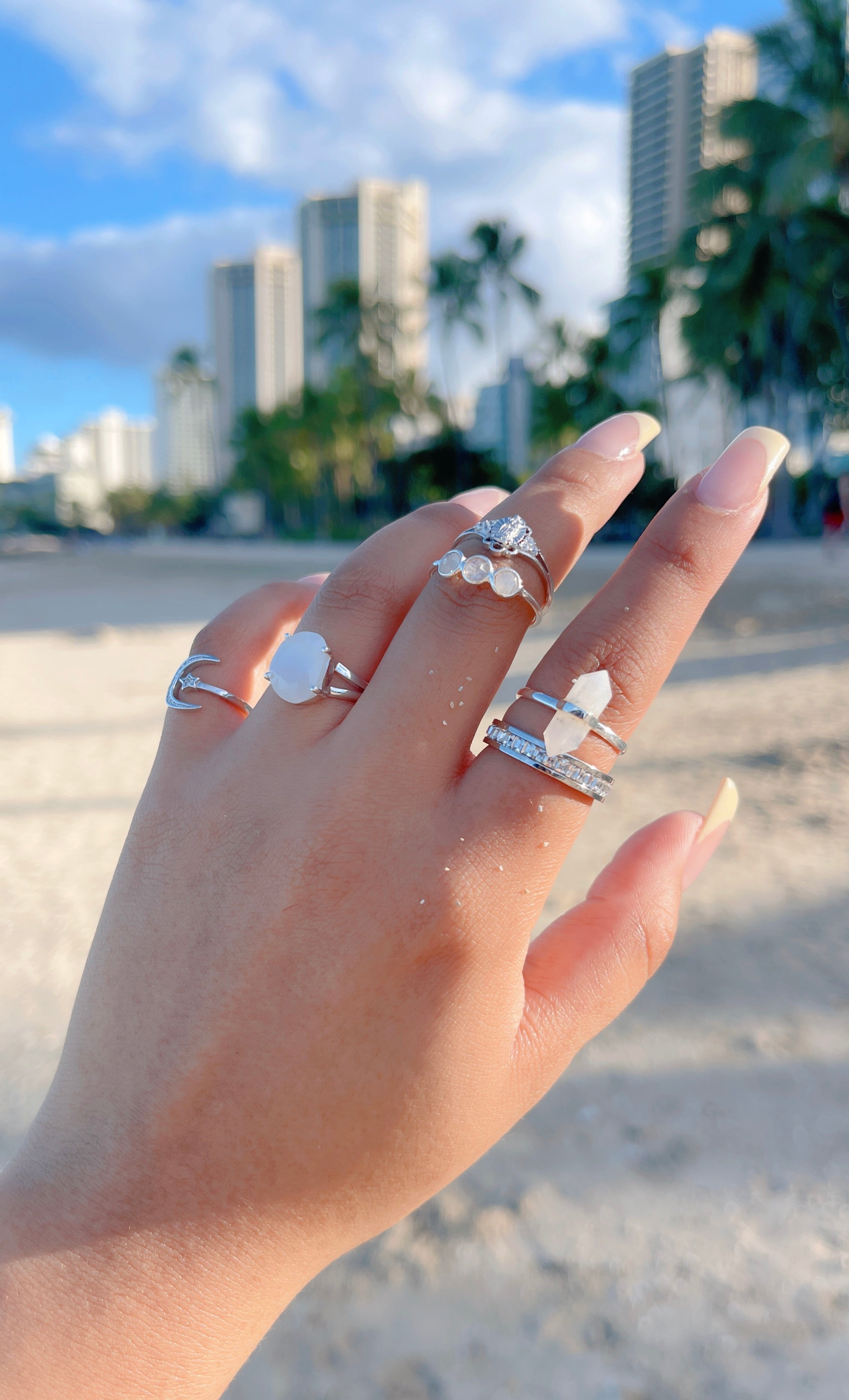 Anillo de Plata 925 con Piedra Luna