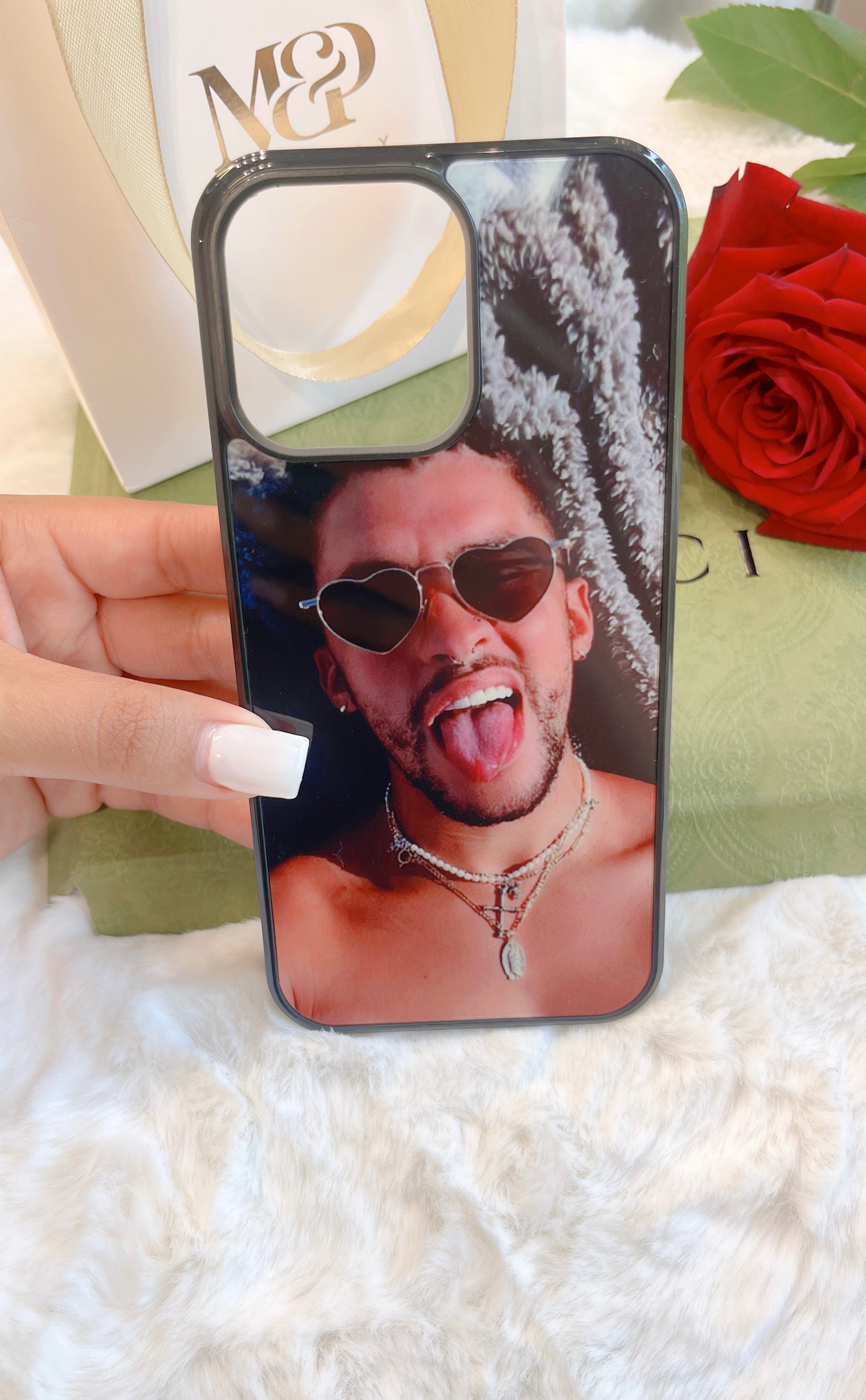 Funda para teléfono Bad Bunny (negro)