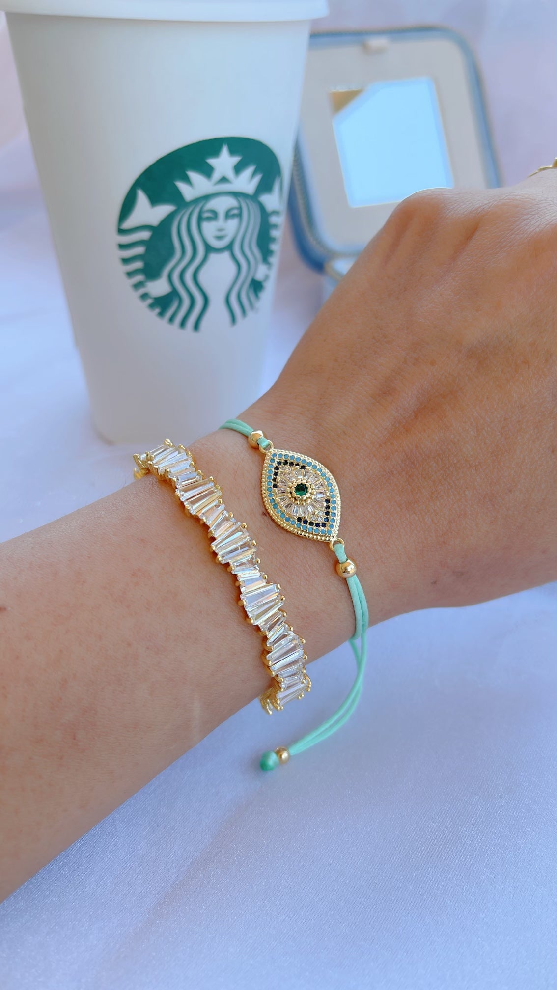 Turquoise Evil Eye Bracelet Set