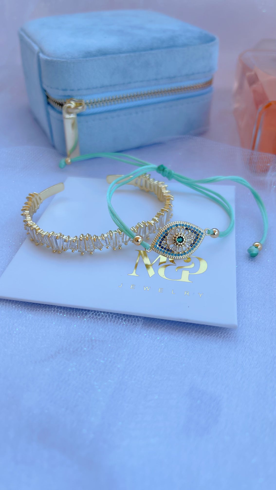 Set Pulsera Turquesa Mal de Ojo