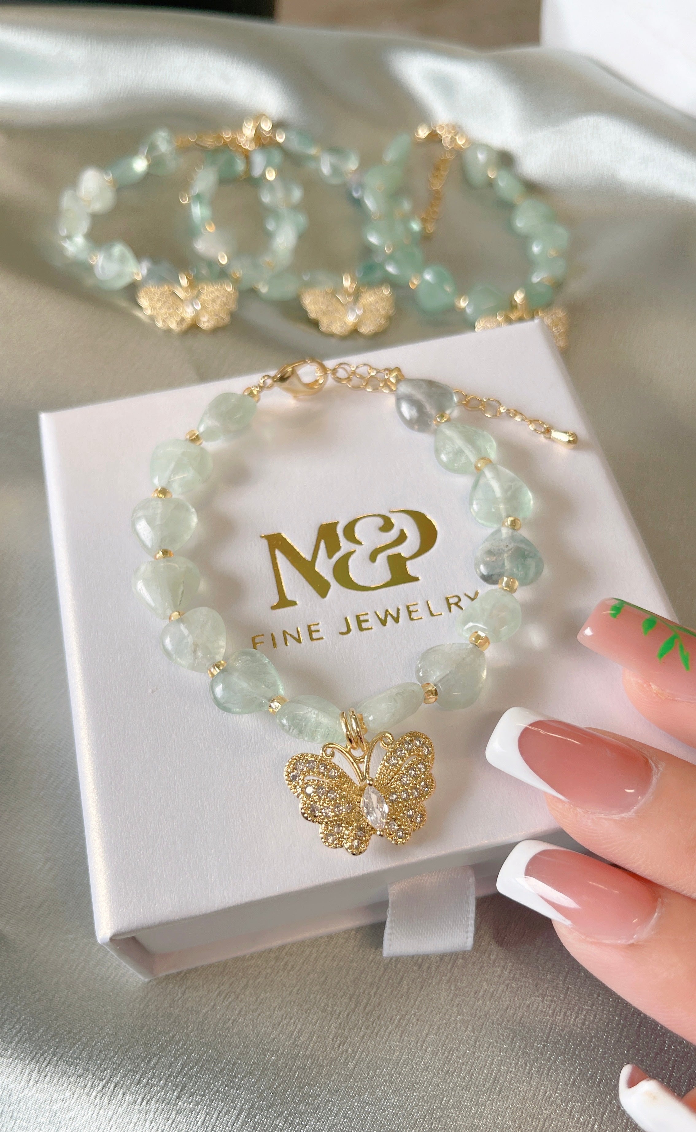 Aventurine Butterfly Love Bracelet