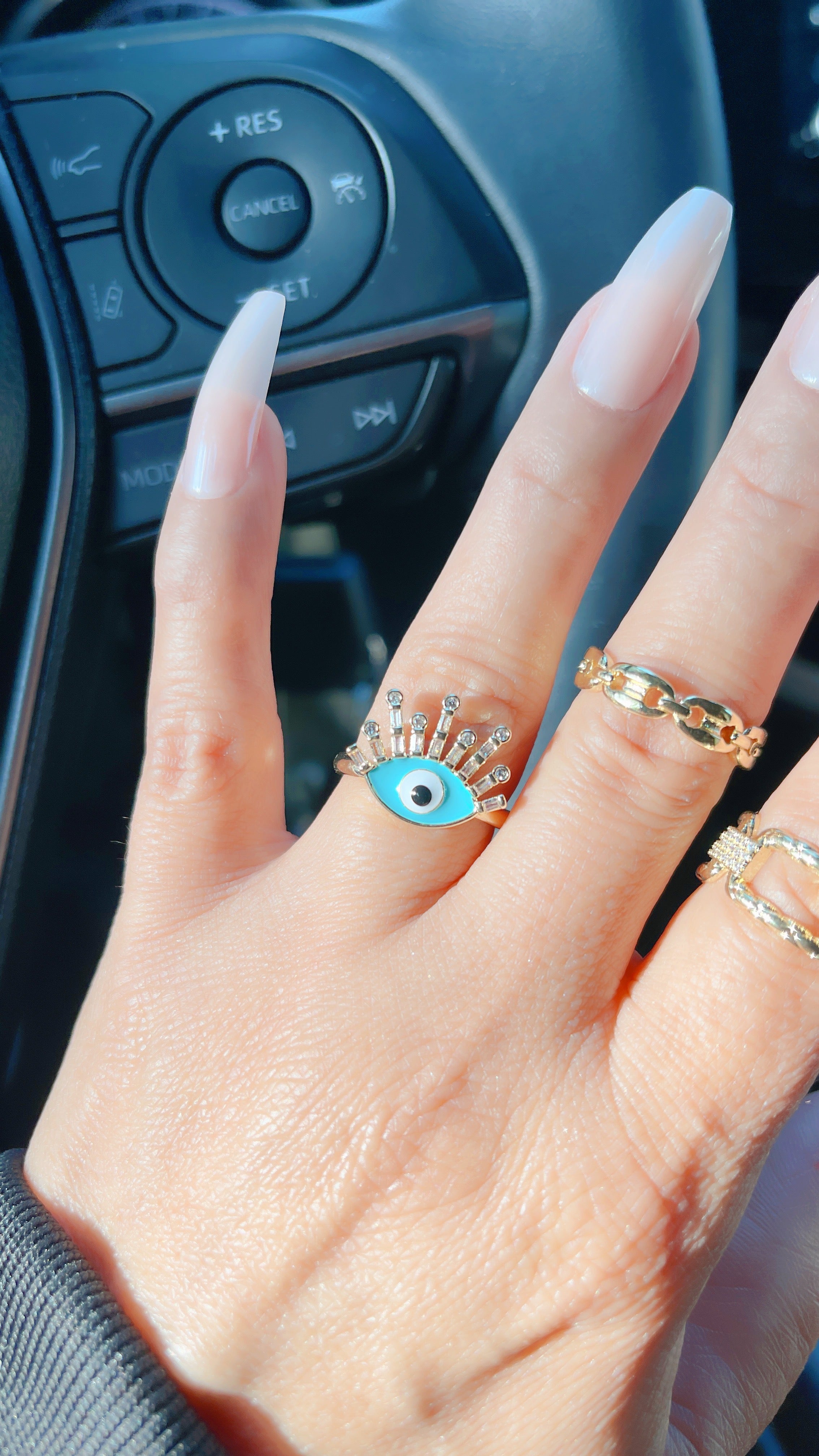 Blue Evil Eye Ring