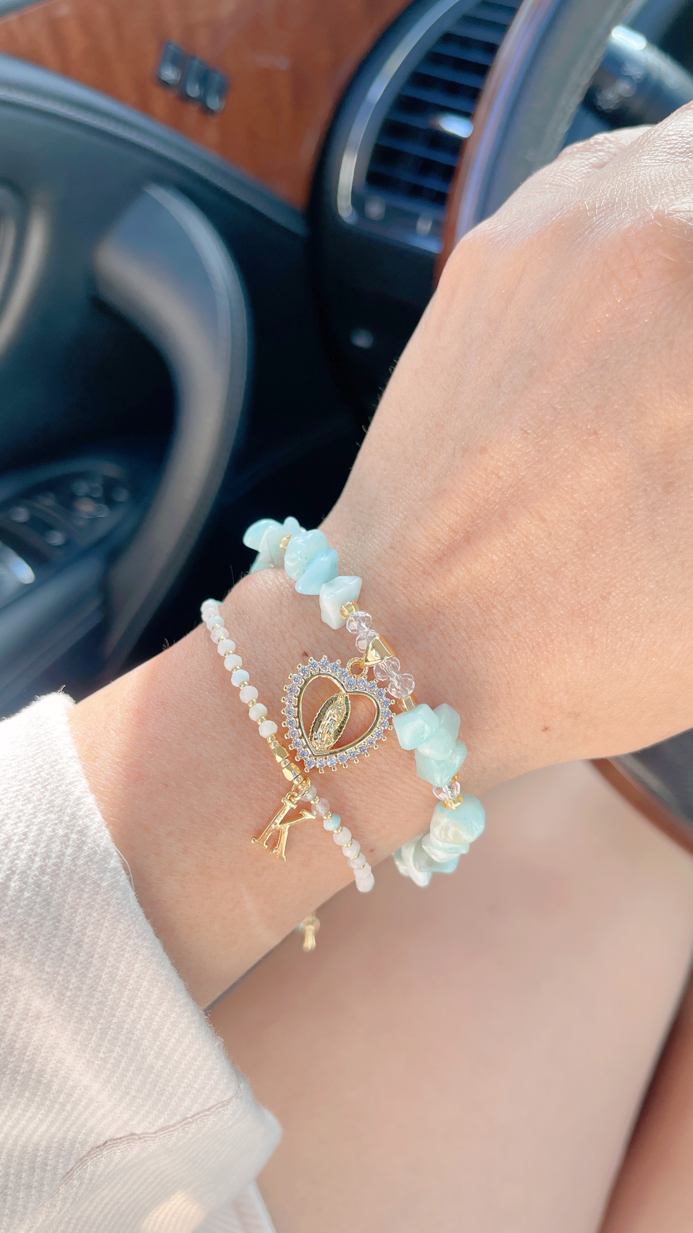 Divine Feminine "Virgencita" Bracelet Set