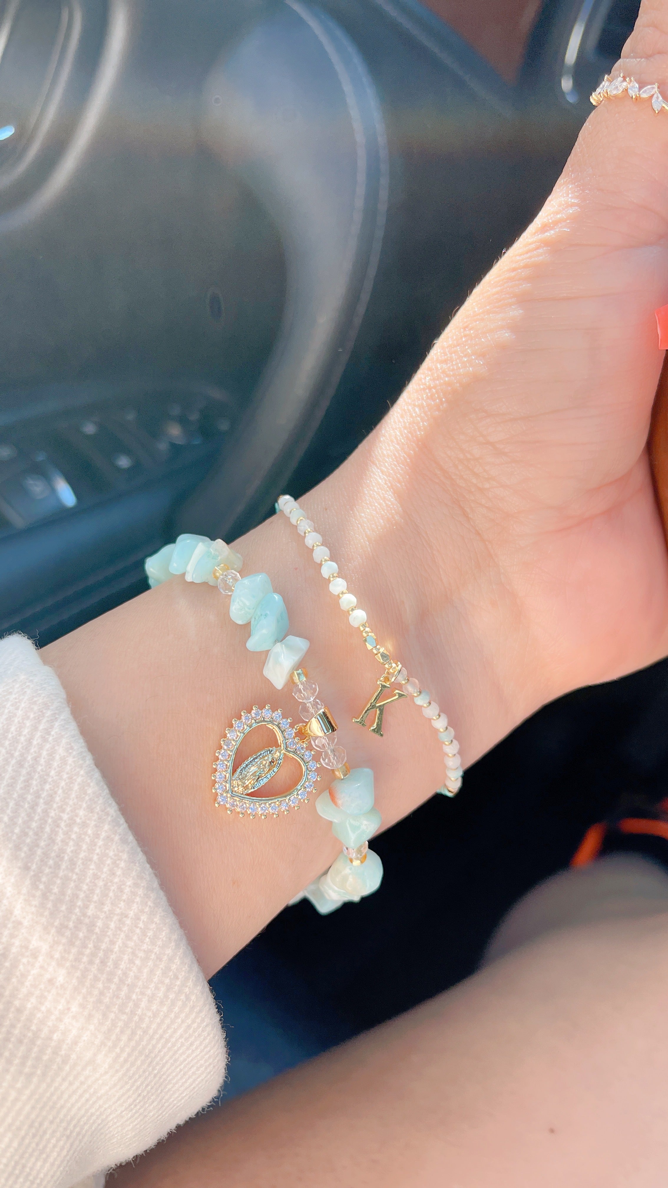 Divine Feminine "Virgencita" Bracelet Set