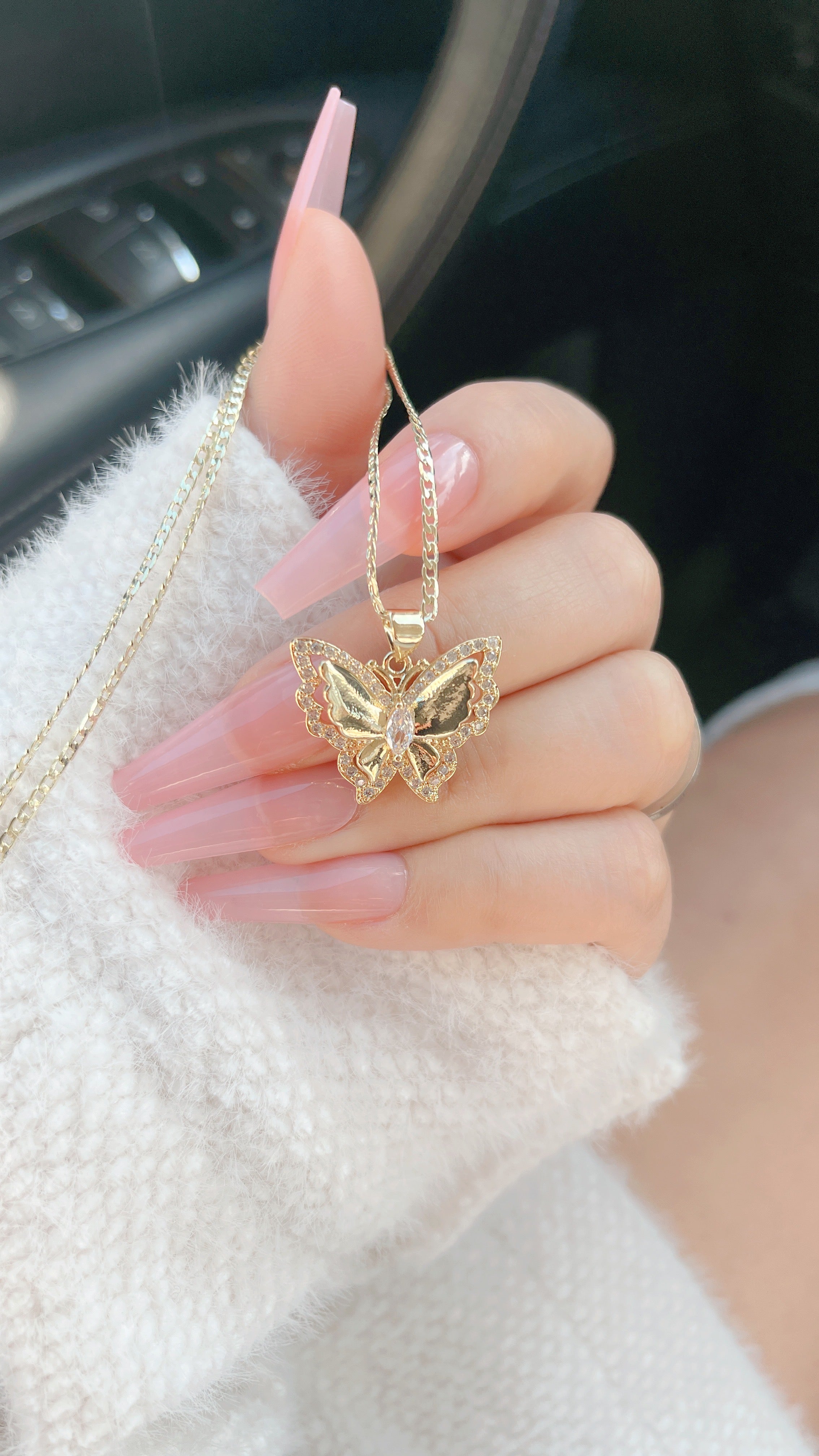 Dual Butterfly Necklace